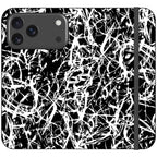Black-White Grunge — iPhone 17 Pro Max Wallet Case — Finnaij