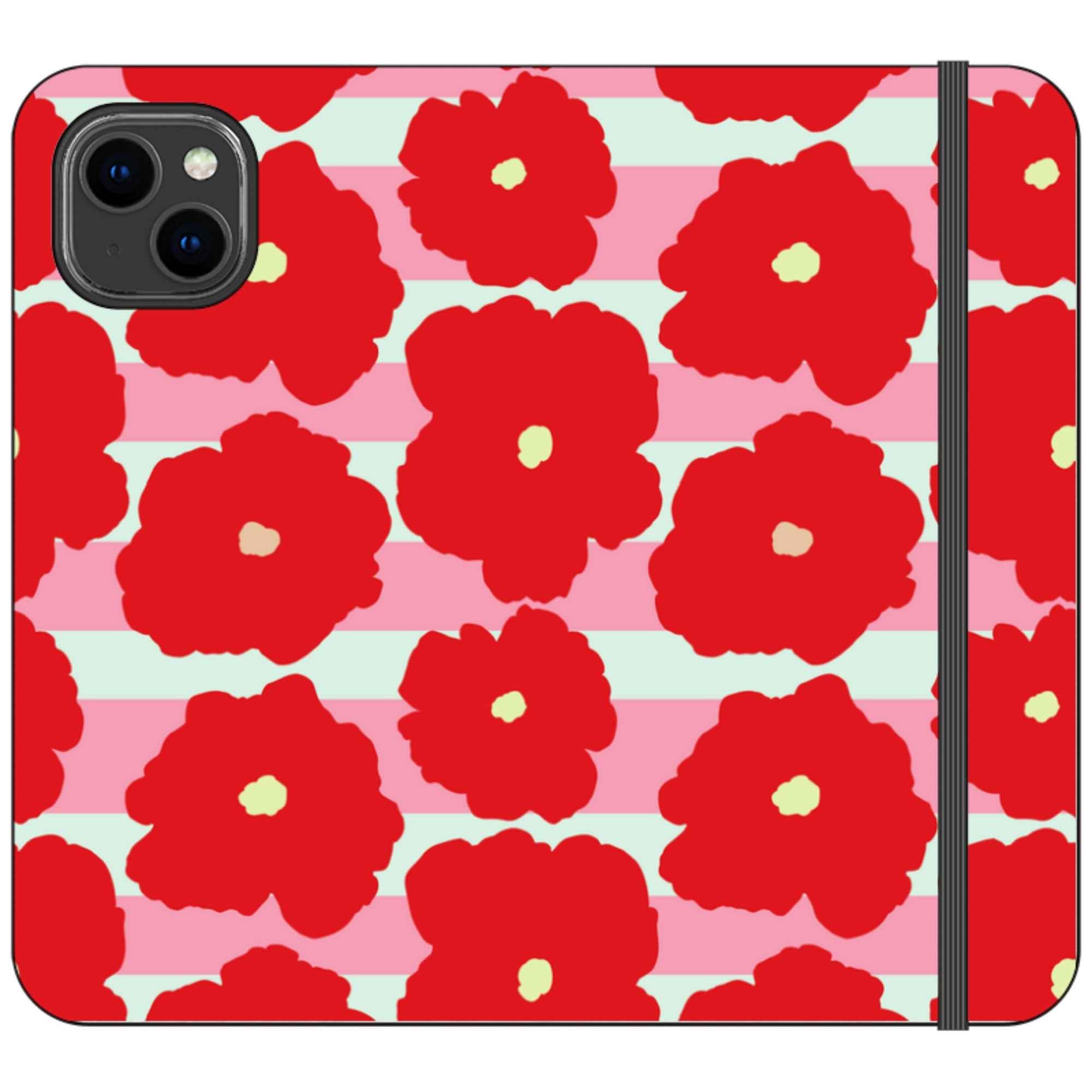 Bold Floral — iPhone 14 Plus Wallet Case — Finnaij