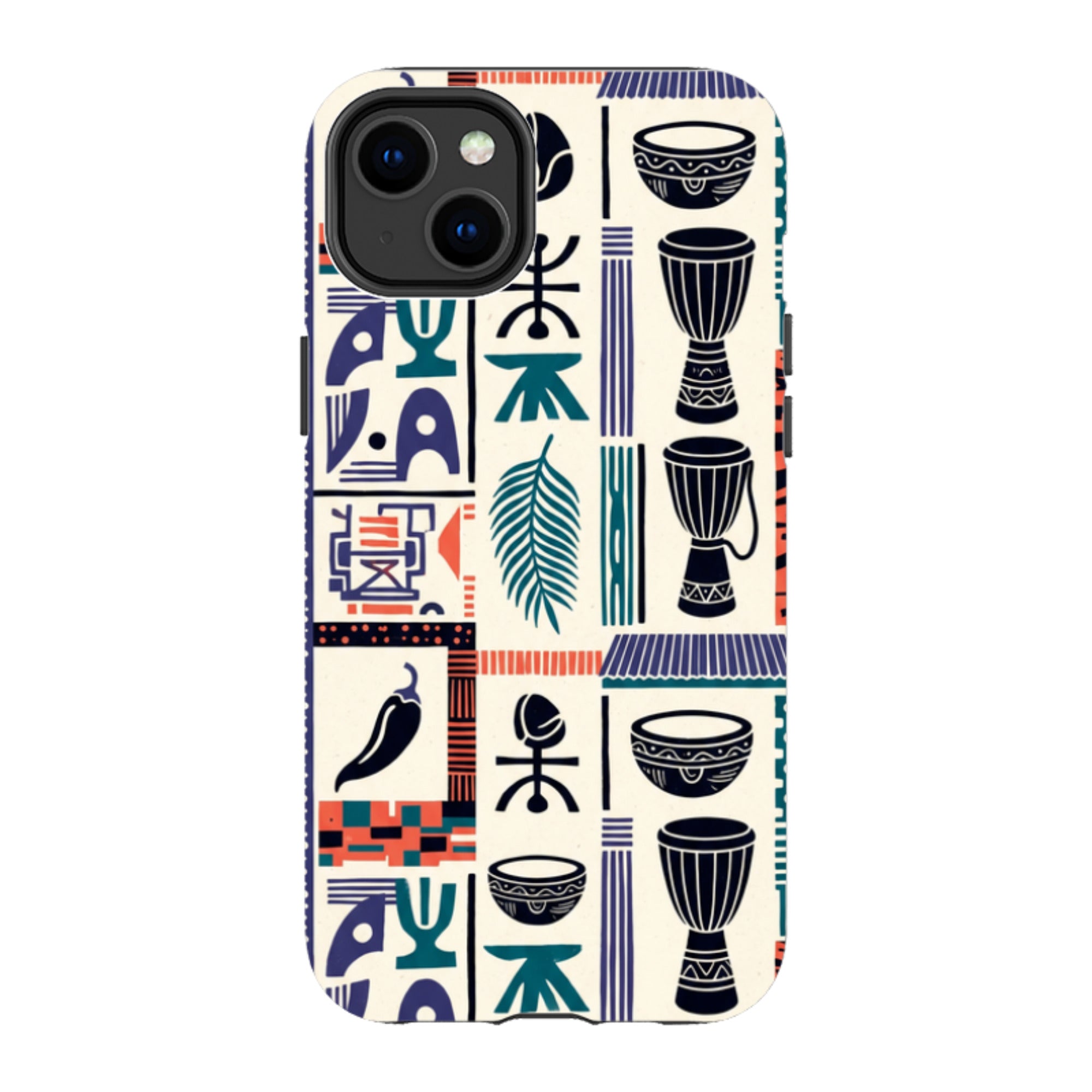 Market Day Icons by Ada Okoye - iPhone Tough Case
