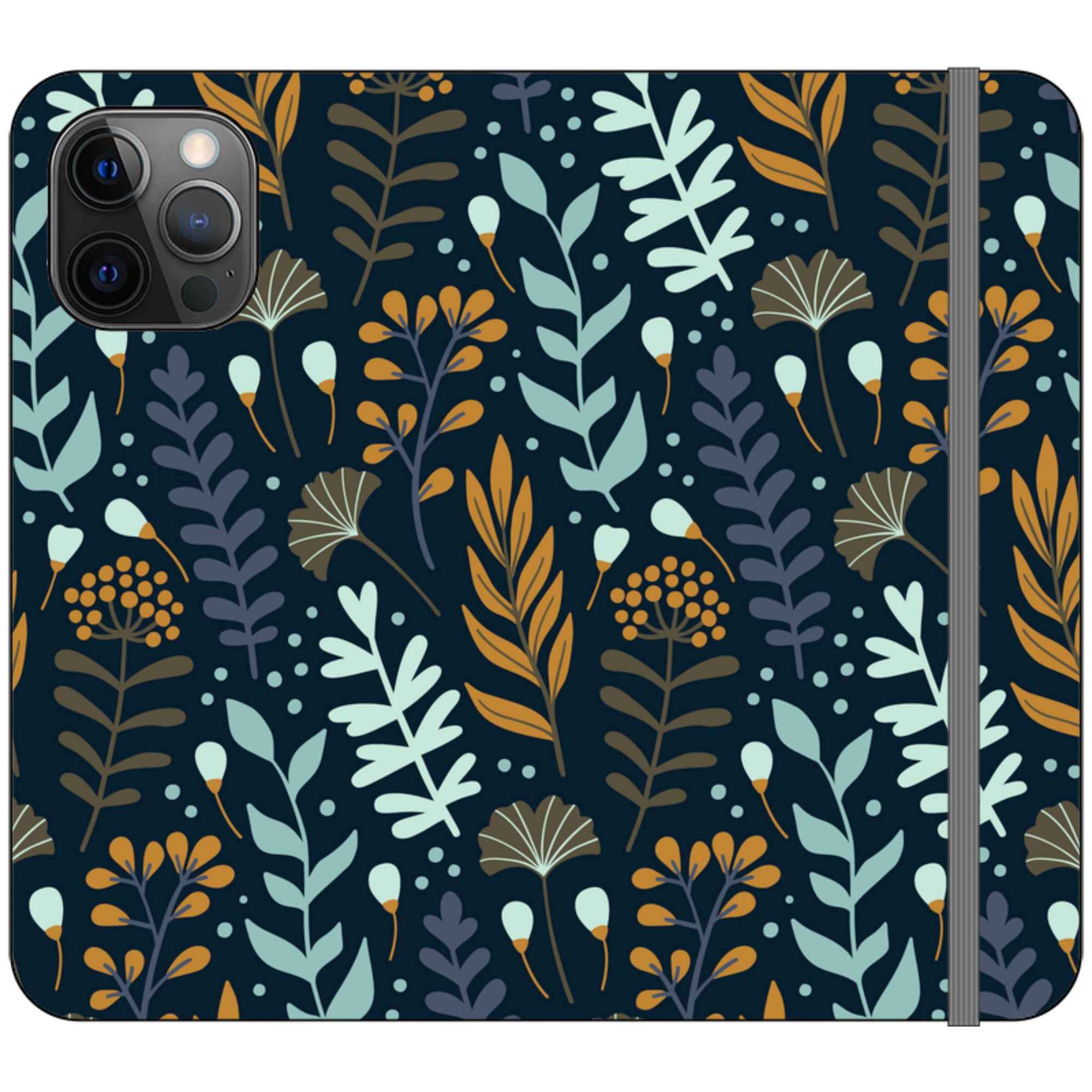 Wild Floral Vegan Leather — iPhone 12 Pro Max Wallet Case — Finnaij