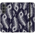 Feathers in Bloom — Apple Vegan Leather Folio Wallet Case — Finnaij