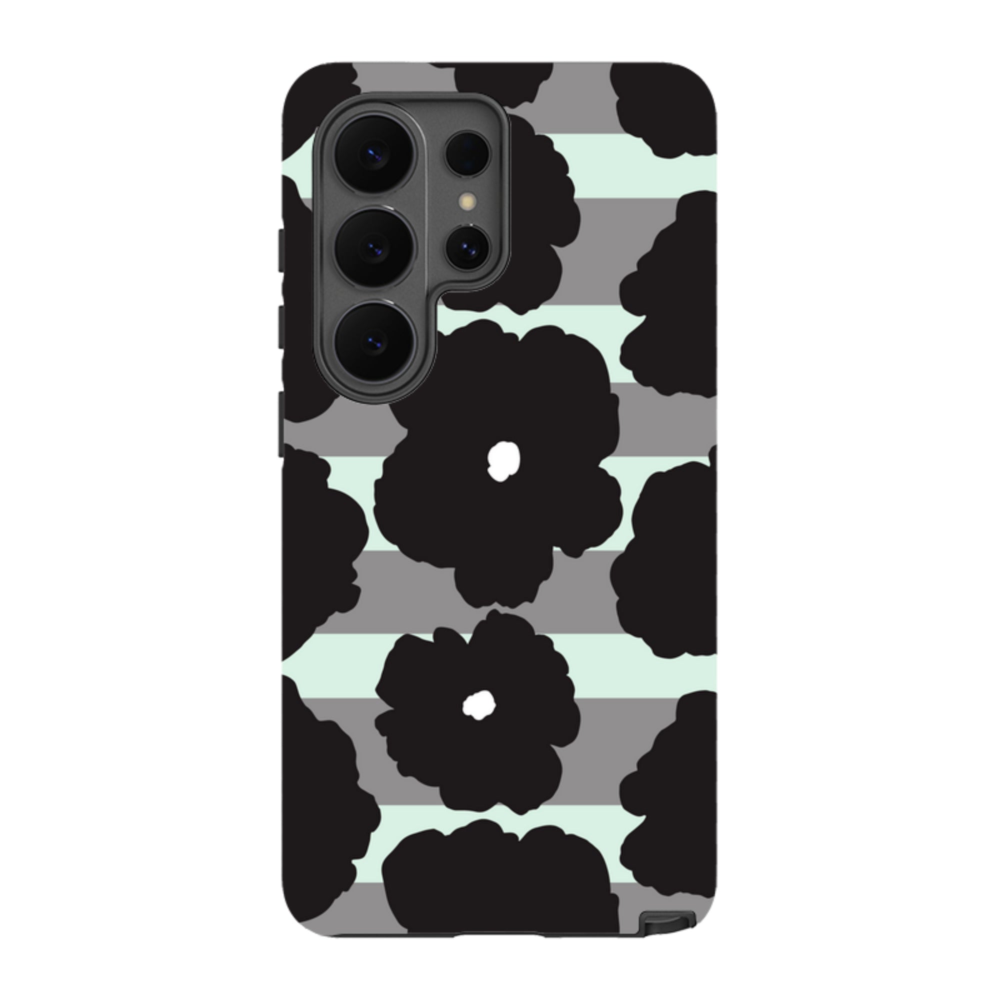 Bold Floral Black Tough Case for Samsung Galaxy — Finnaij
