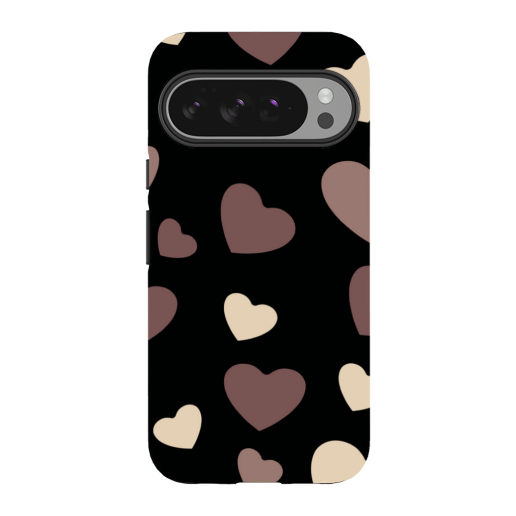 White & Black Hearts — Google Tough Case — Finnaij