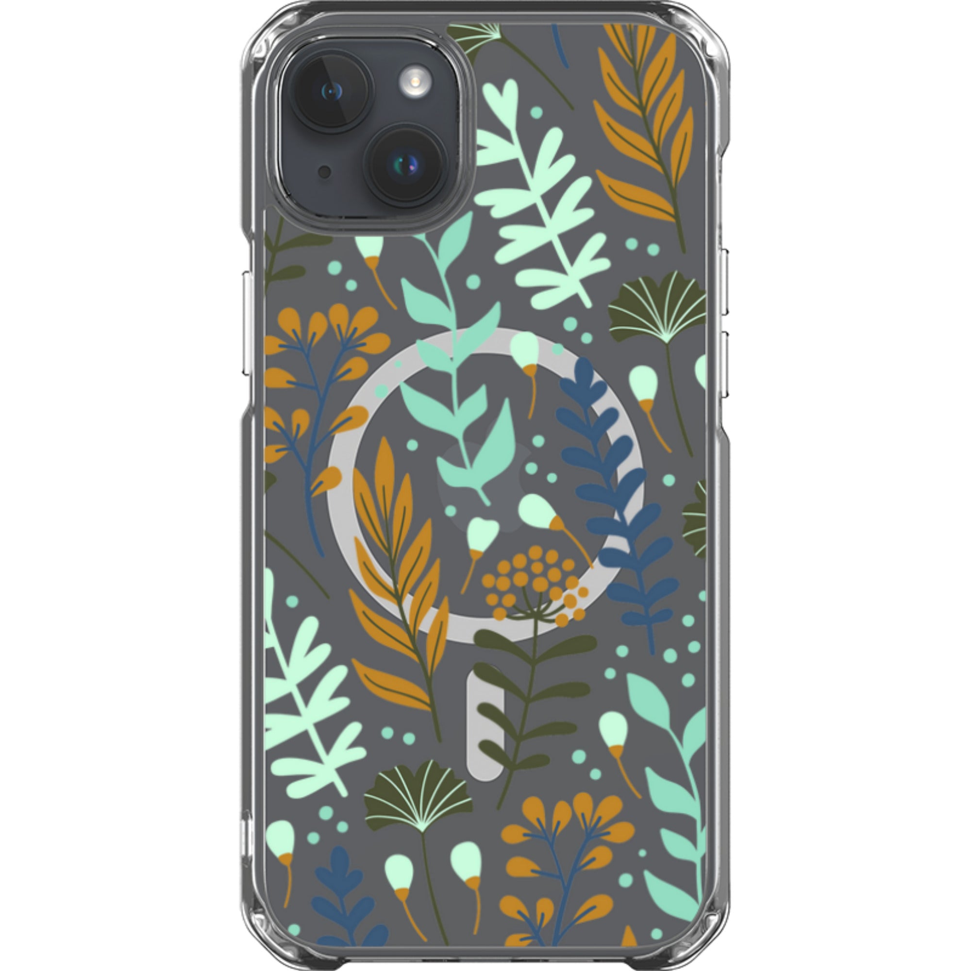 Wild Floral — iPhone 14 Plus Magsafe Clear Impact Case — Finnaij
