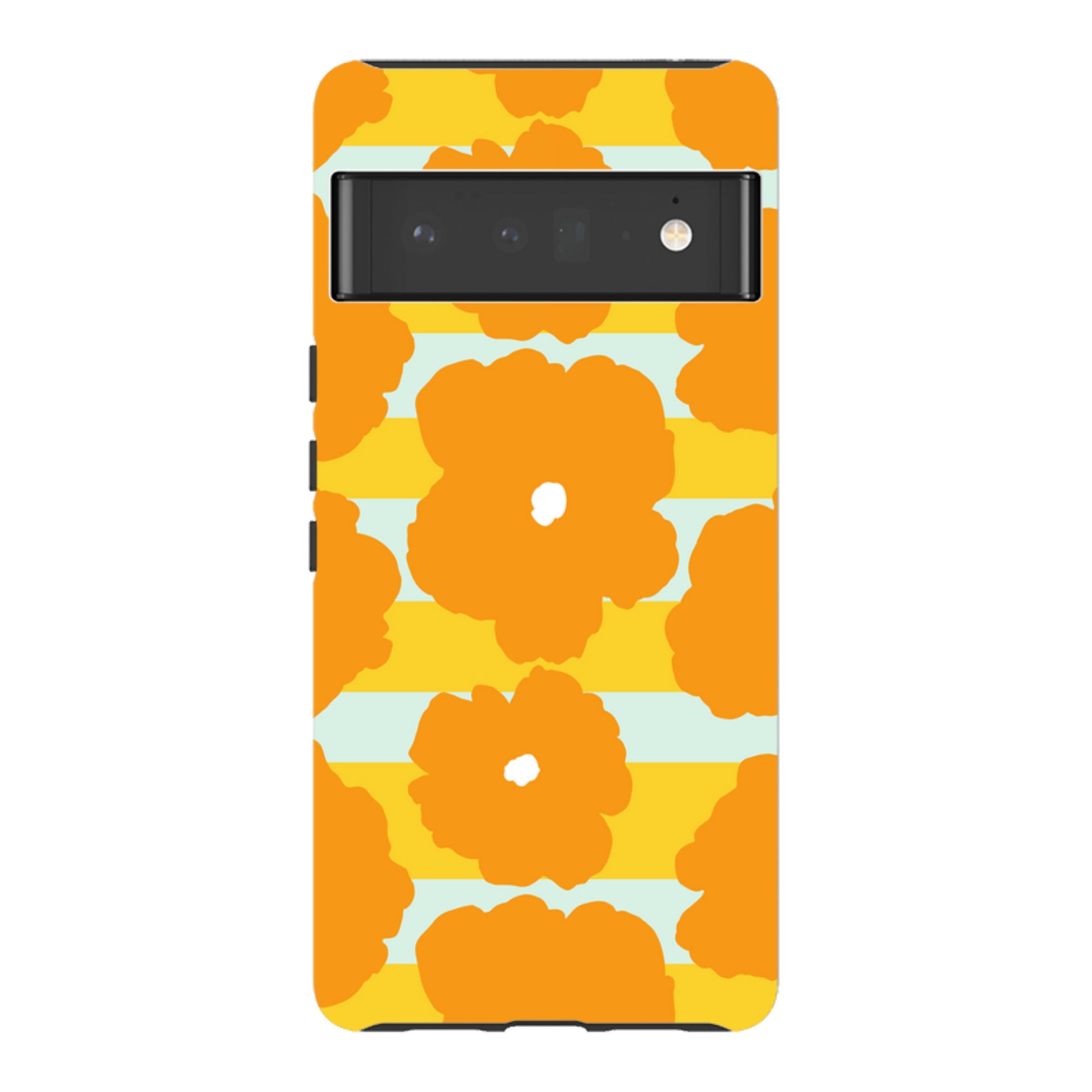 Bold Floral Orange — Google Tough Case — Finnaij