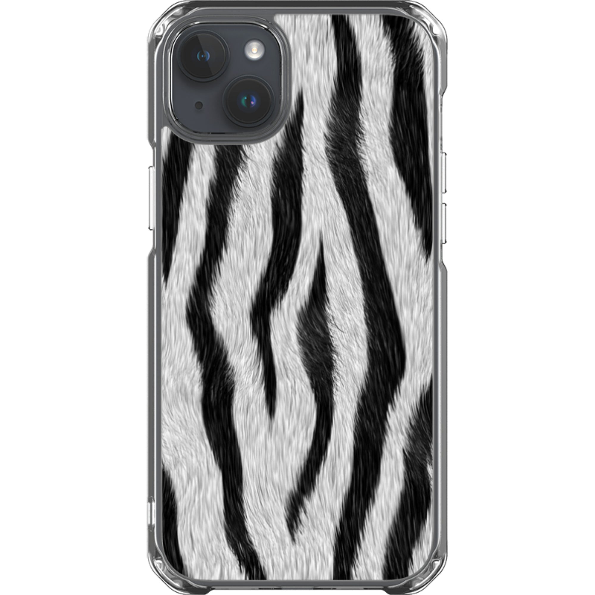 Zebra Groove - iPhone Magsafe Clear Impact Case
