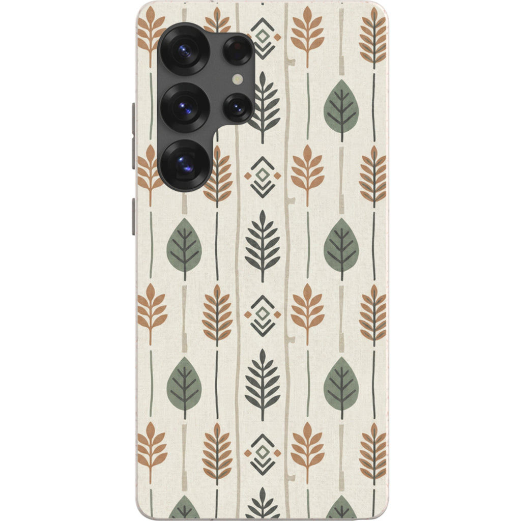 Birch and Linen Pattern by Elsi Vaarala Bio-degradable Case for Samsung Galaxy — Finnaij