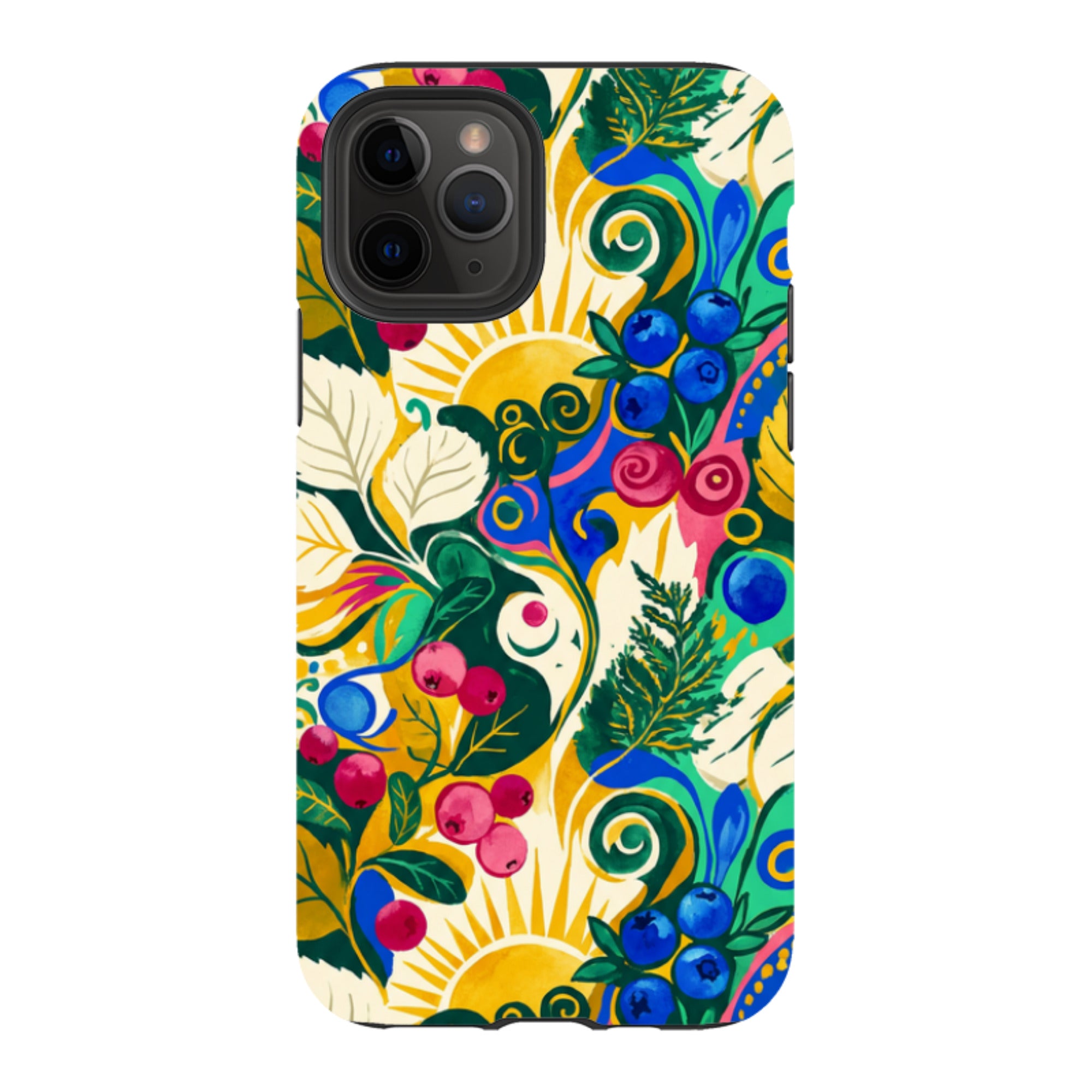 Berry Meadow Glow by Aino Kallio - iPhone Tough Case