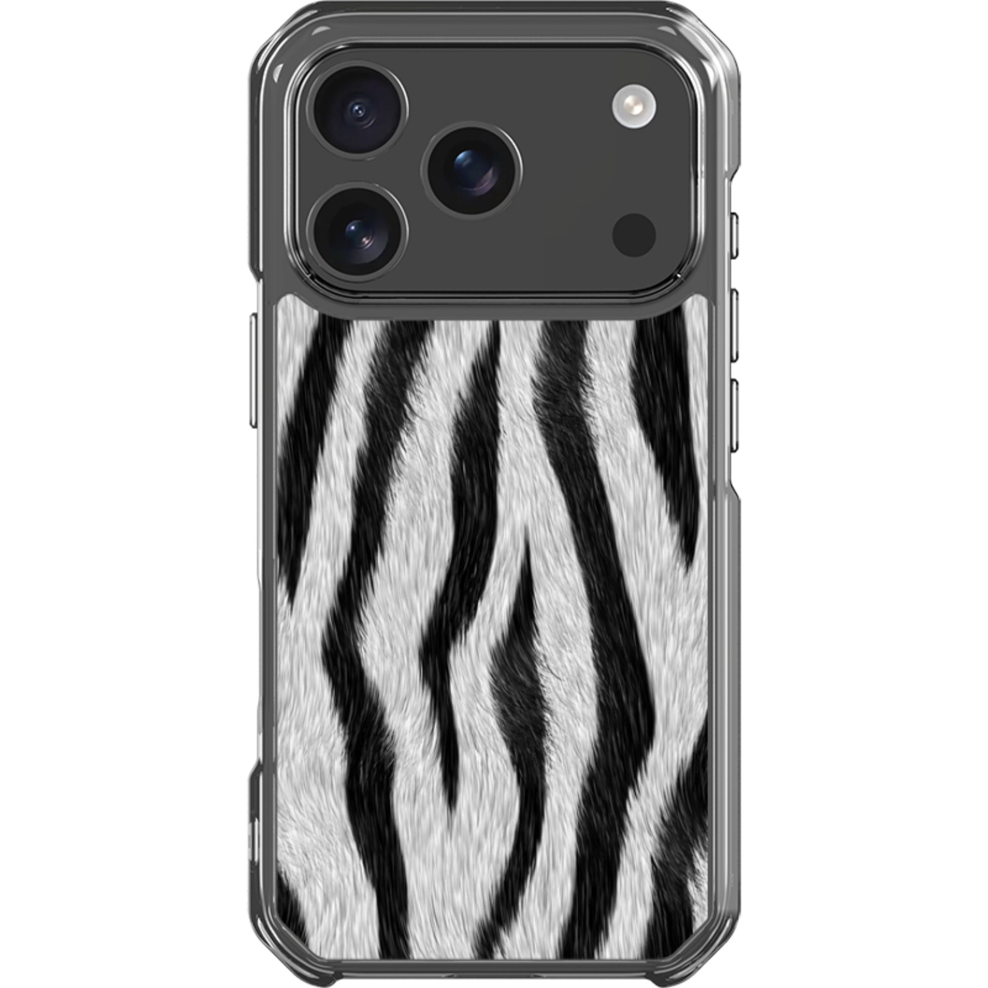 Zebra Groove - iPhone Magsafe Clear Impact Case
