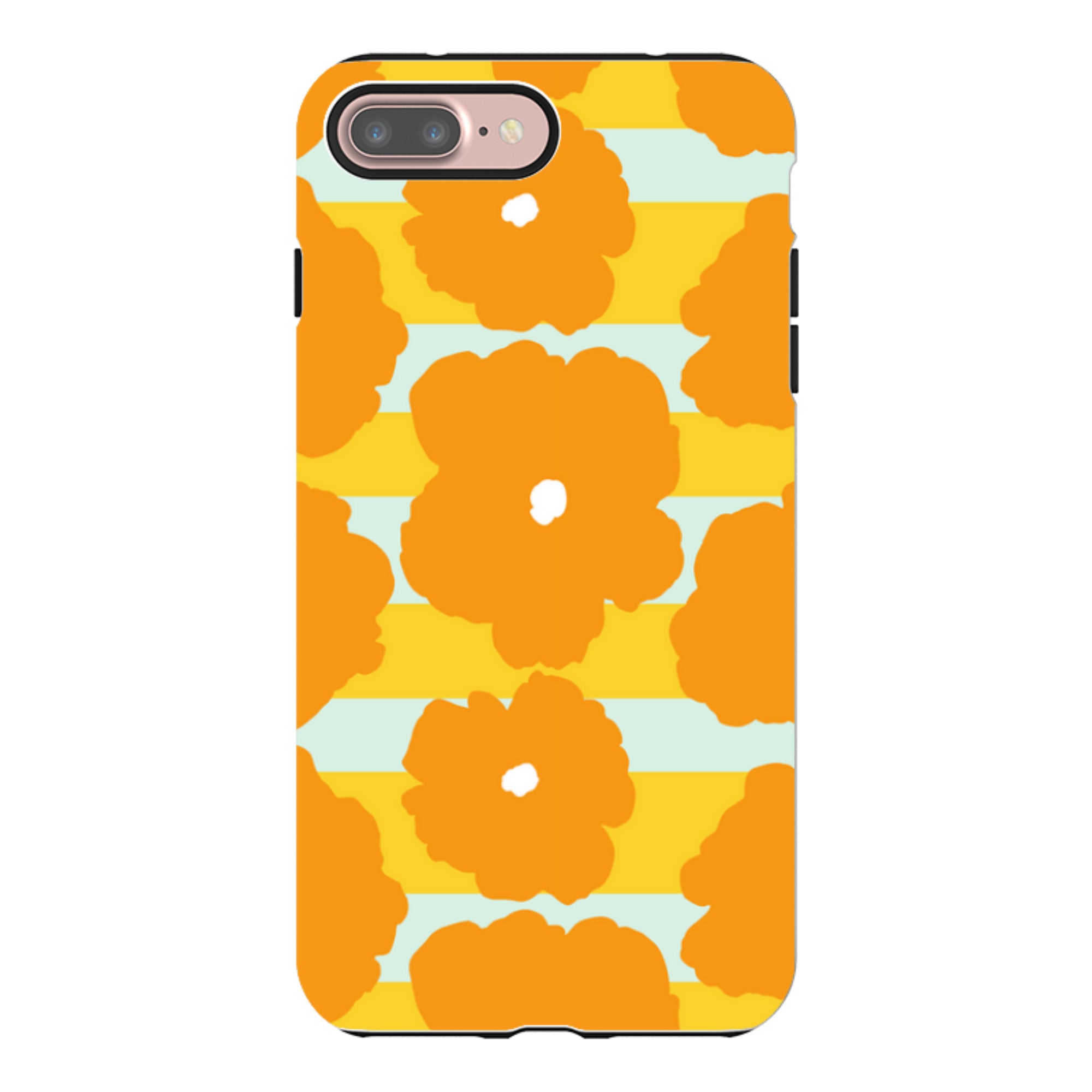 Bold Floral Orange - iPhone Tough Case