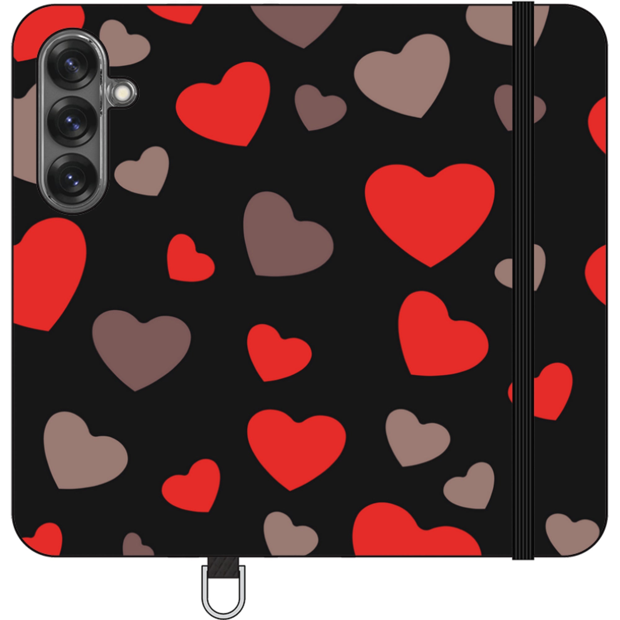 Red Hearts — Folio Wallet Case — Finnaij