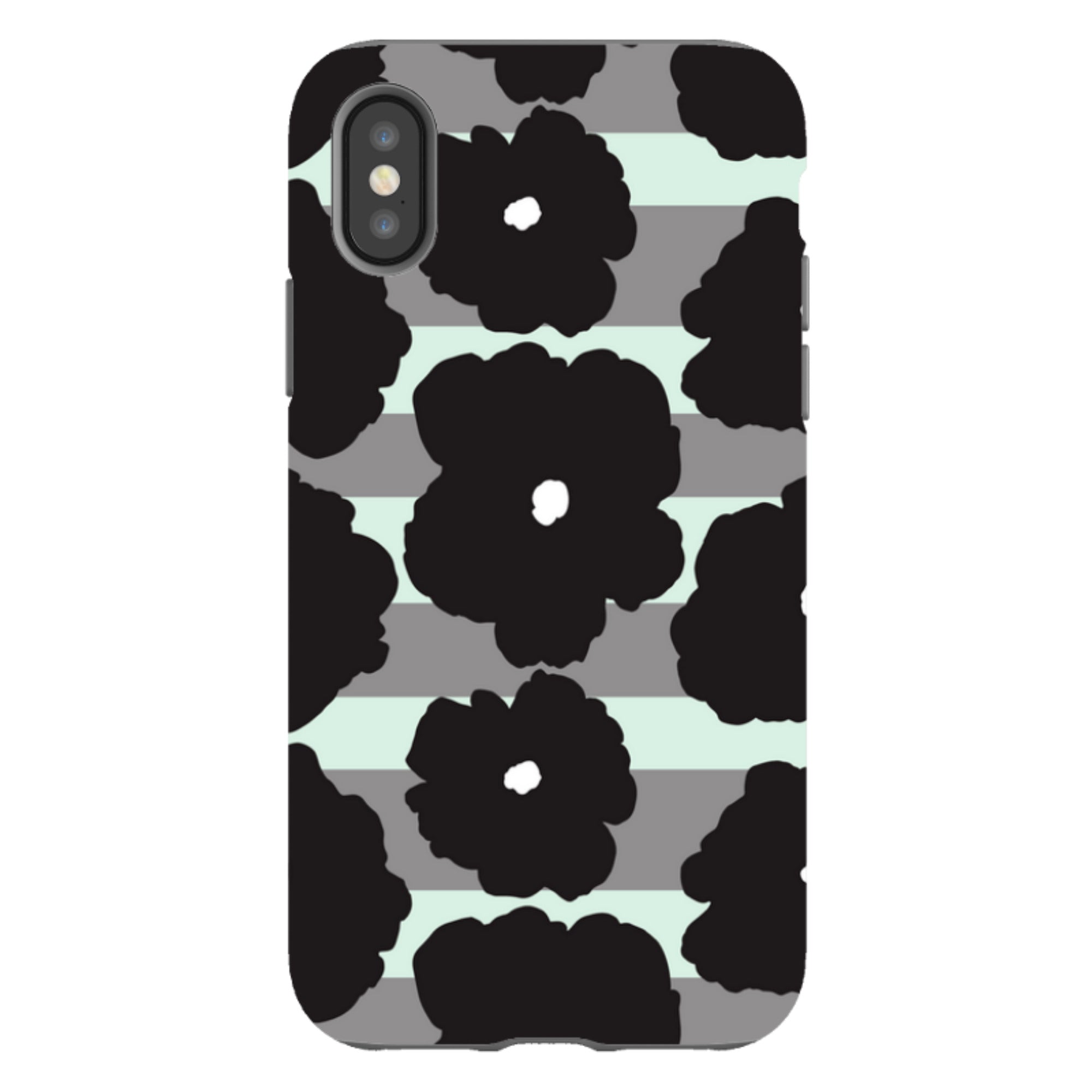 Bold Floral Black - iPhone Tough Case