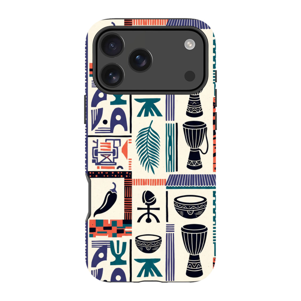 Market Day Icons by Ada Okoye Tough Case for iPhone — Finnaij