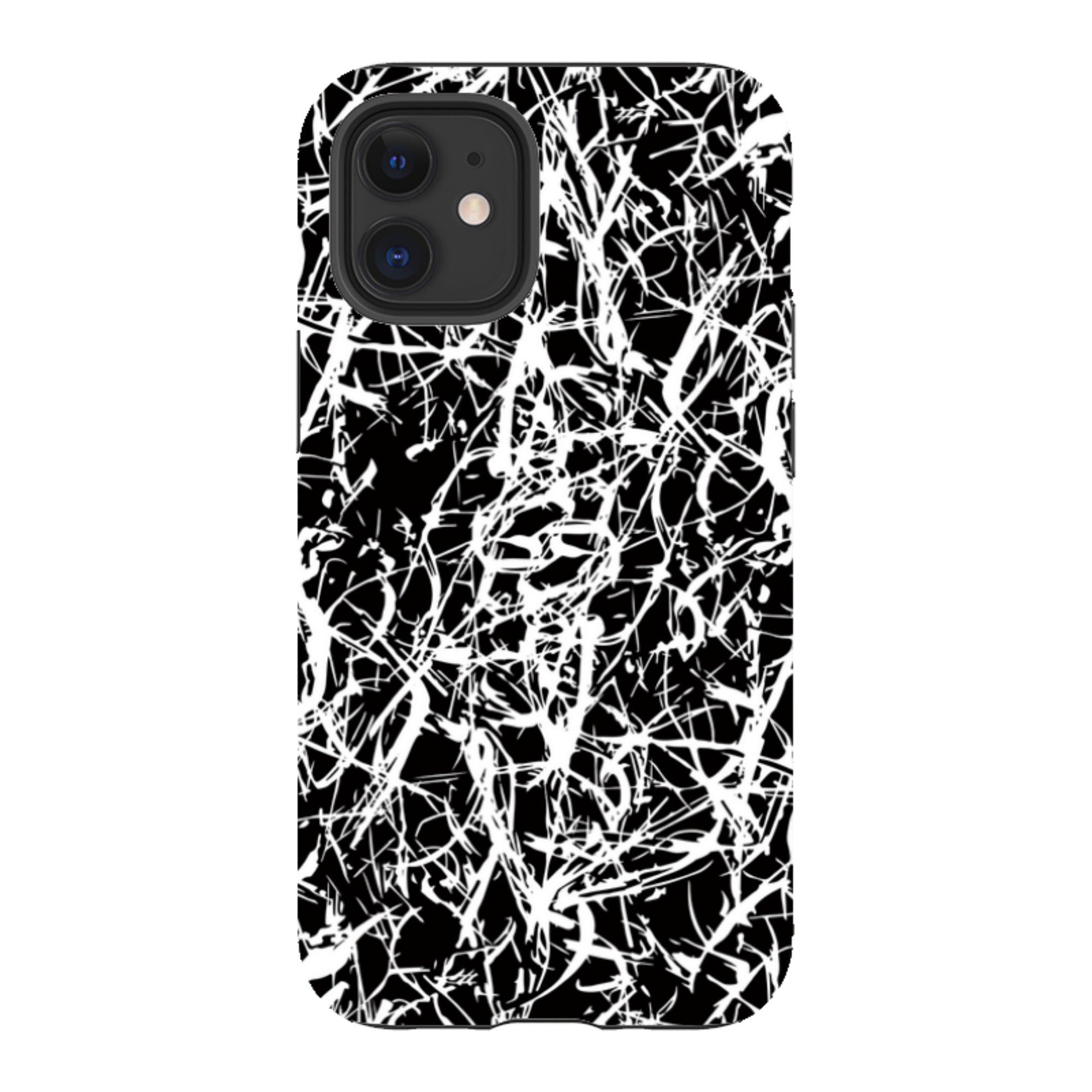 Black-White Grunge - iPhone Tough Case