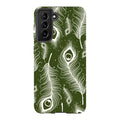 Feathers in Bloom Army Green — S21 Tough Case — Finnaij