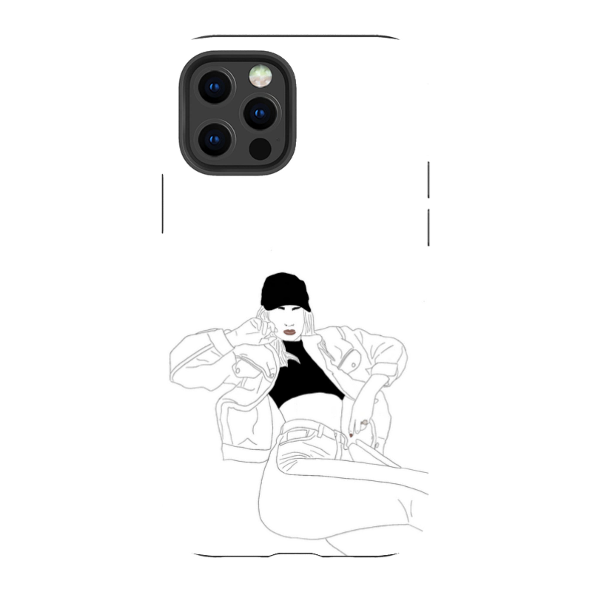 Black Cap by Keagan Haight - iPhone Tough Case