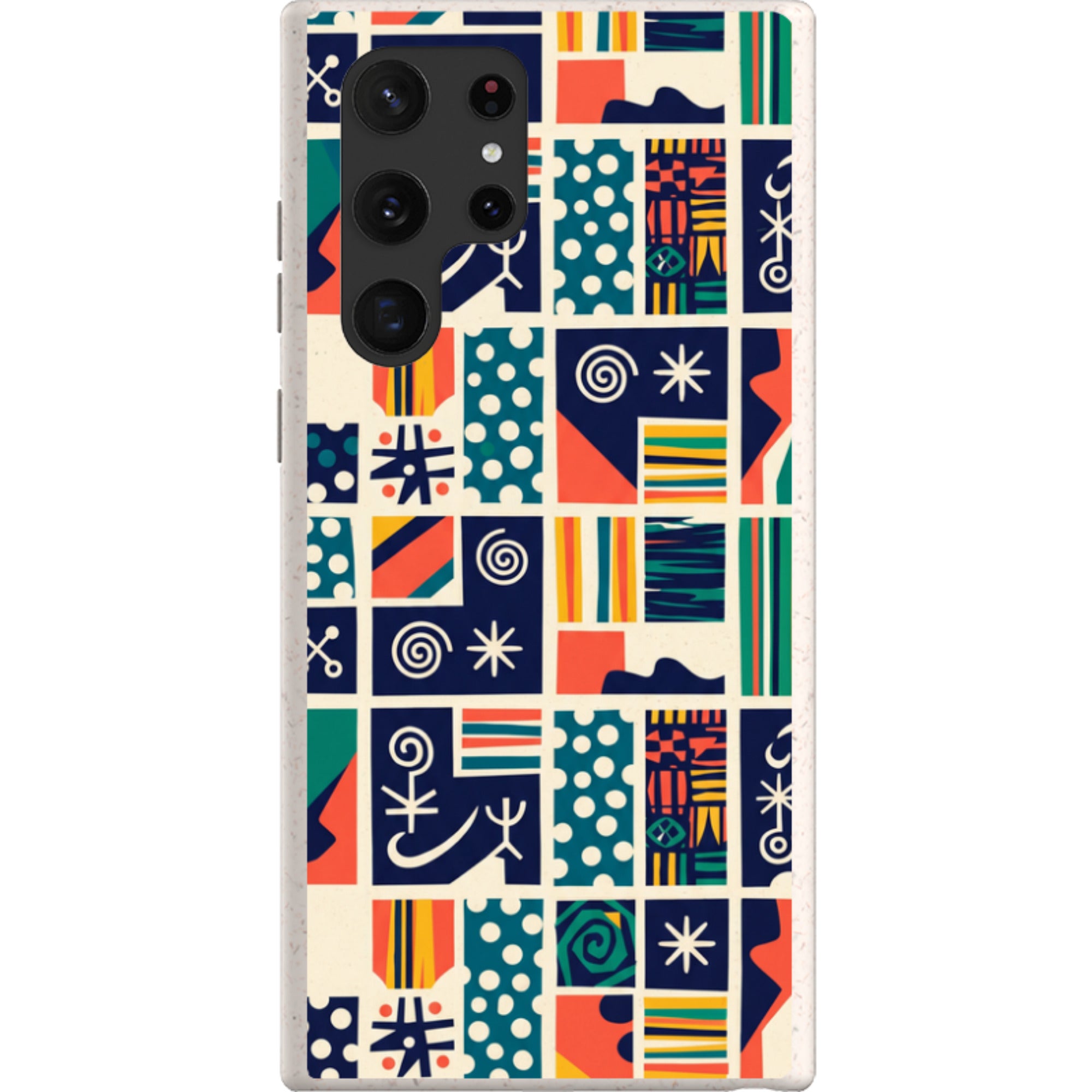 Coastal Indigo Tiles by Ada Okoye — Galaxy Bio-degradable Case for Samsung Galaxy — Finnaij