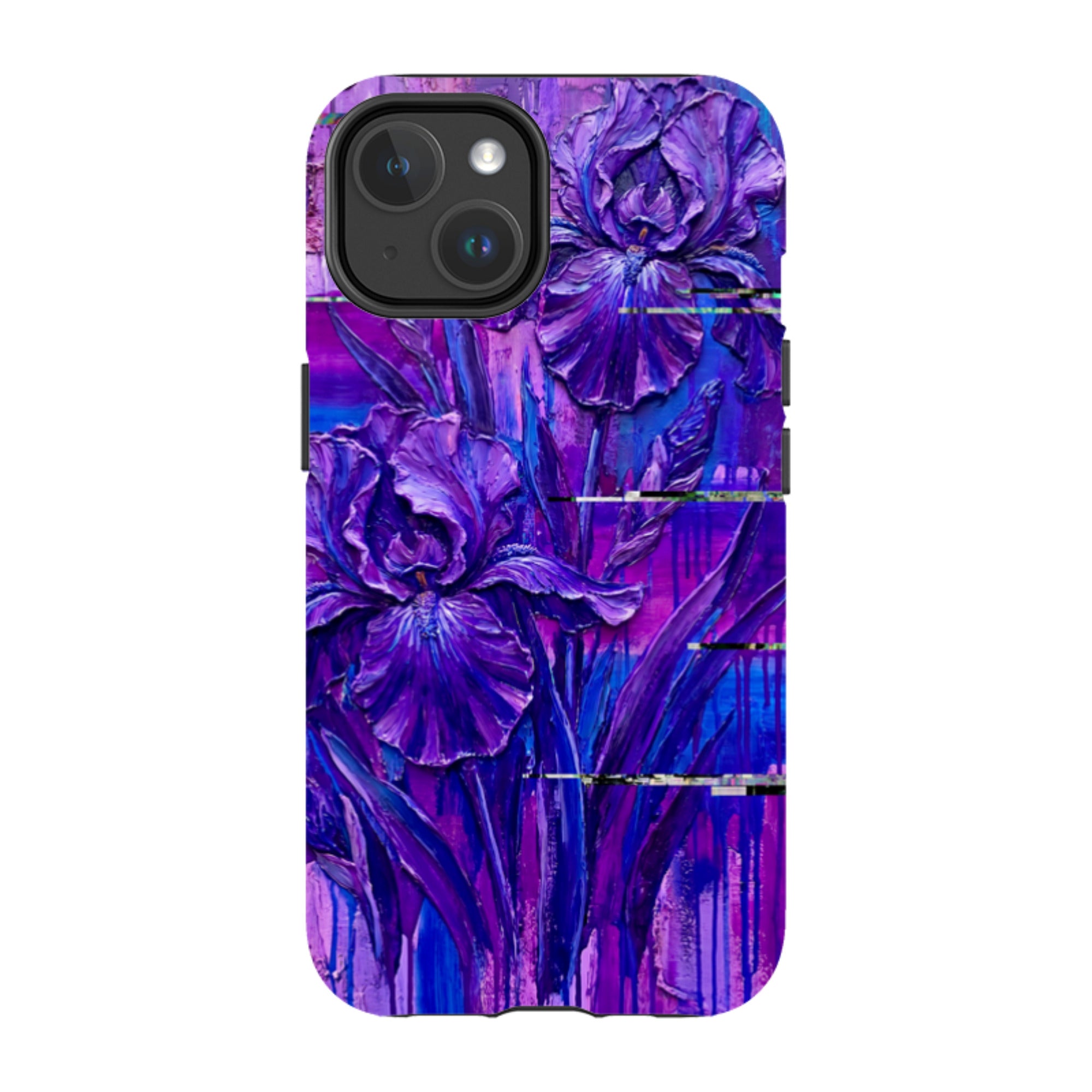 Iris Flowers by Frida Lövström — iPhone 14 Magsafe Tough Case — Finnaij