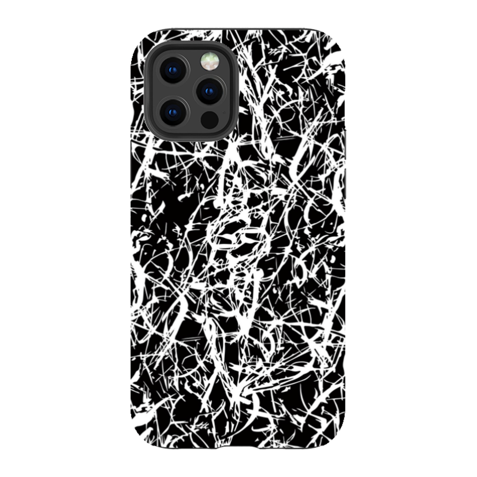 Black-White Grunge - iPhone Tough Case