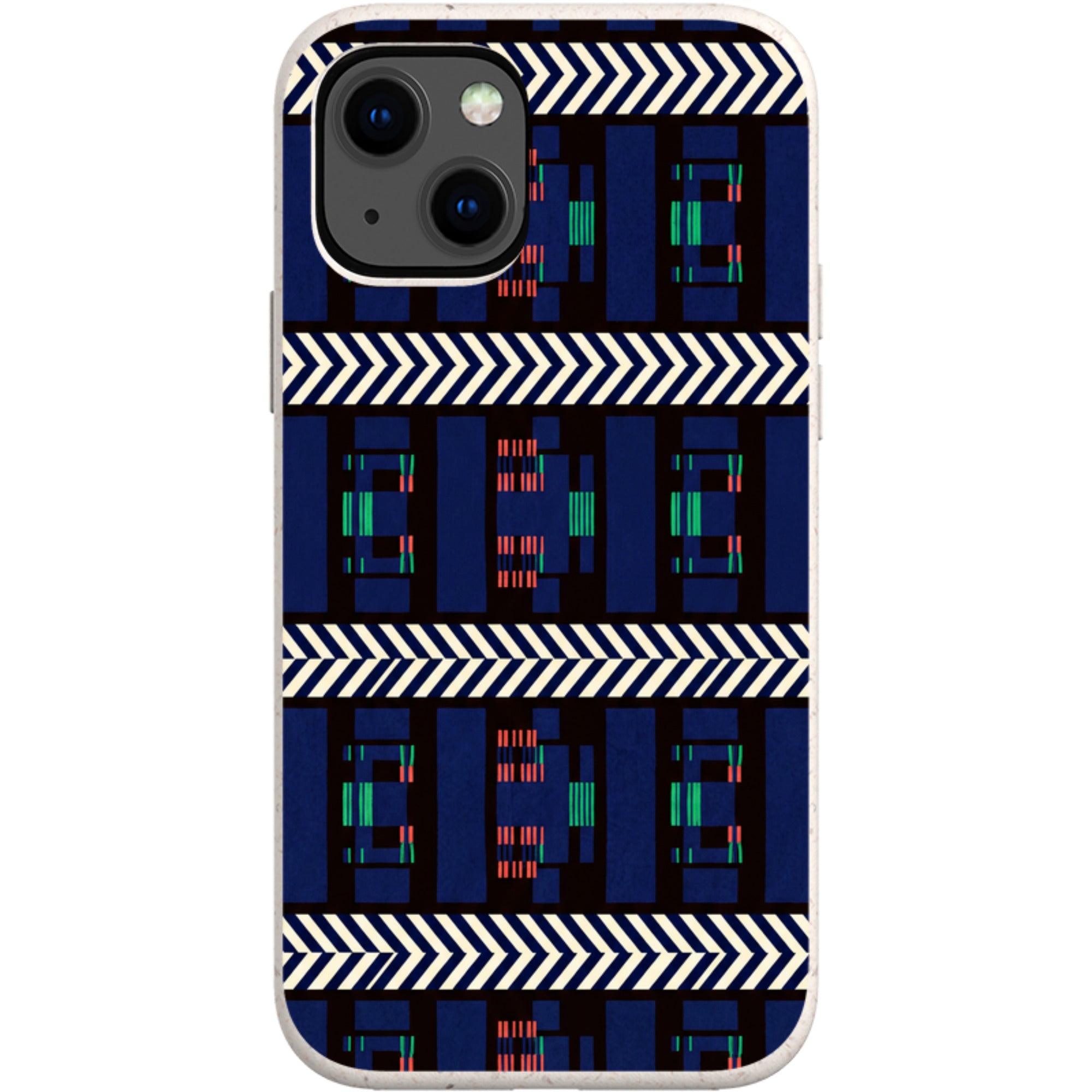 Midnight Aso-Oke by Ada Okoye — iPhone 13 Mini iPhone Bio-degradable Case — Finnaij