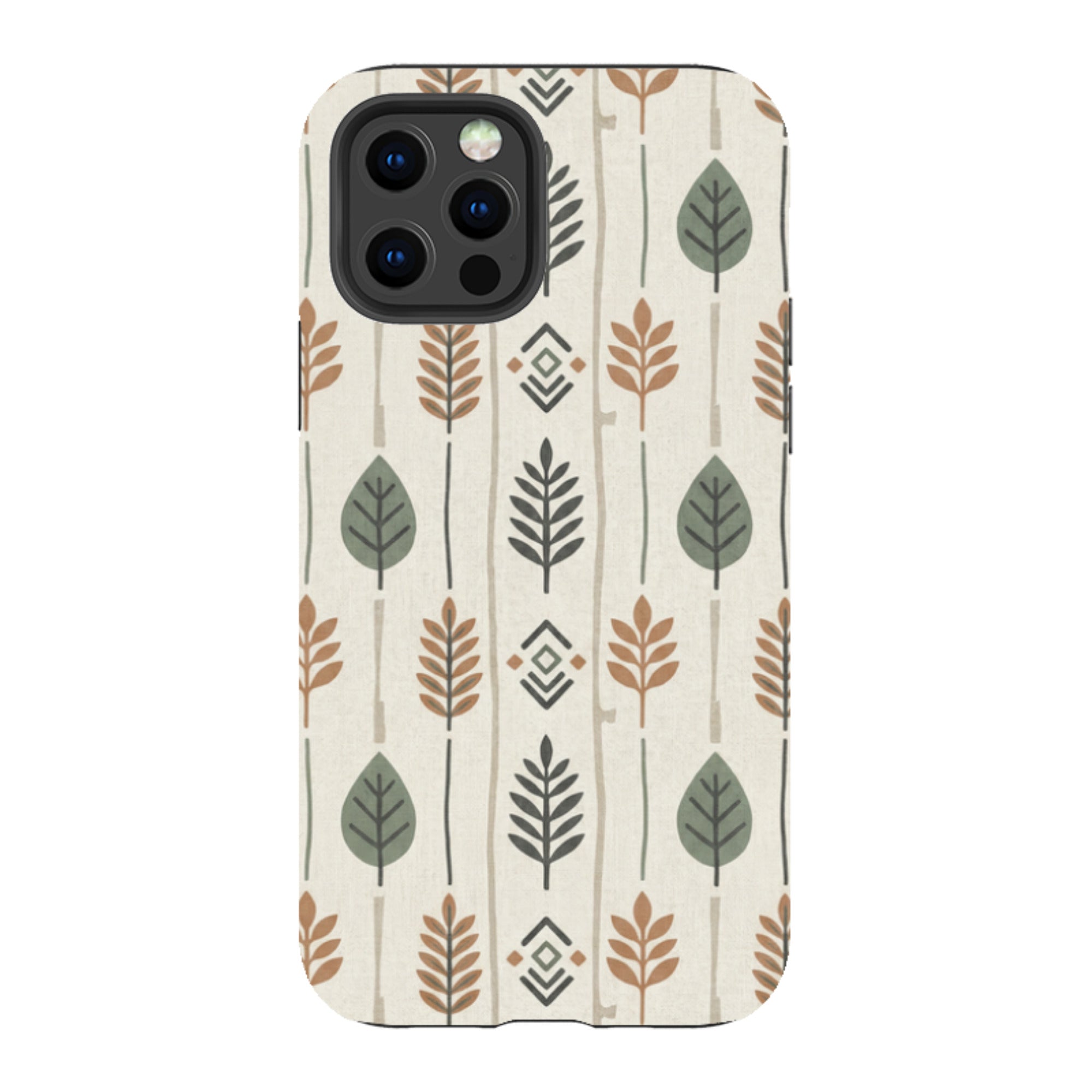 Birch and Linen Pattern by Elsi Vaarala - iPhone Tough Case