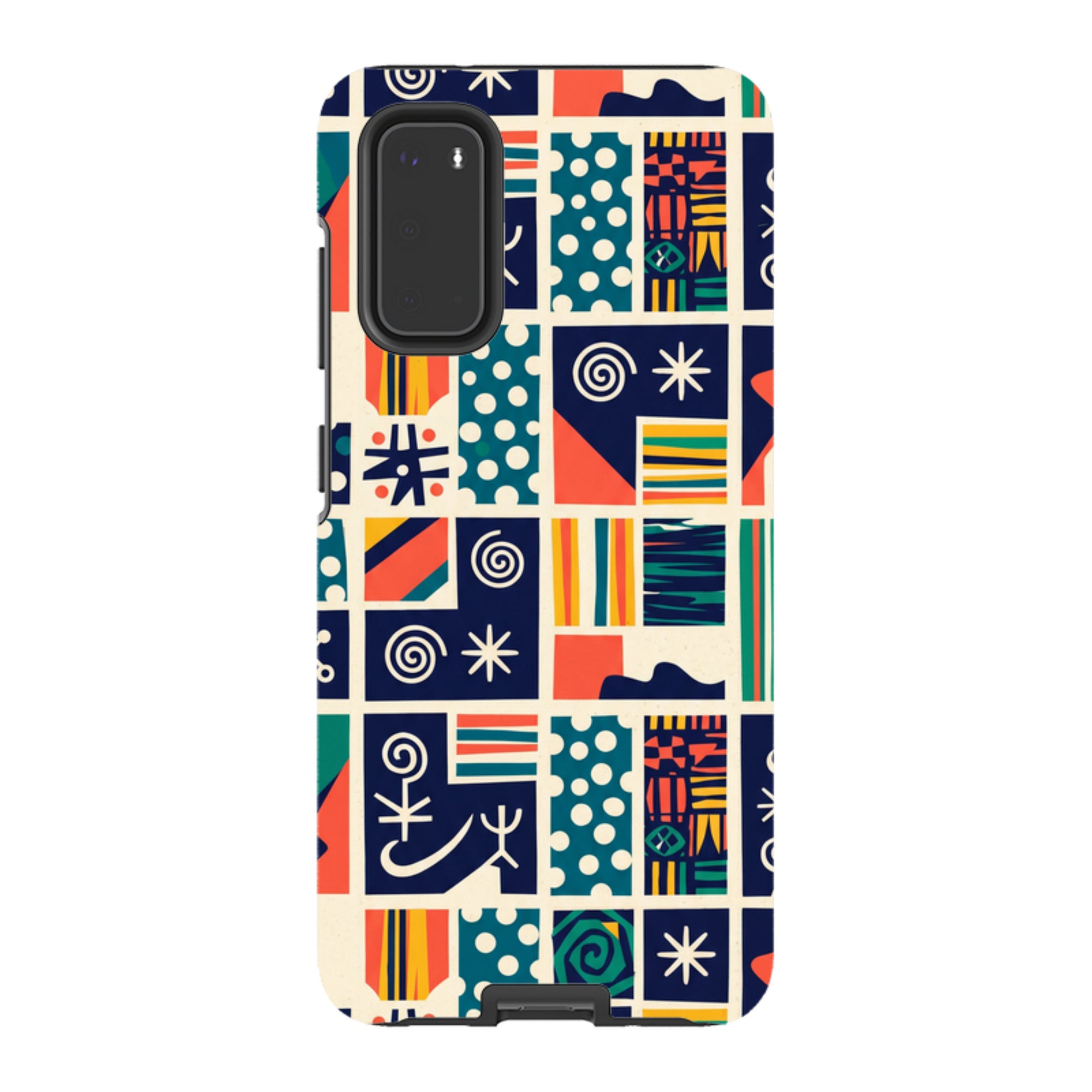 Coastal Indigo Tiles by Ada Okoye - Samsung Tough Case