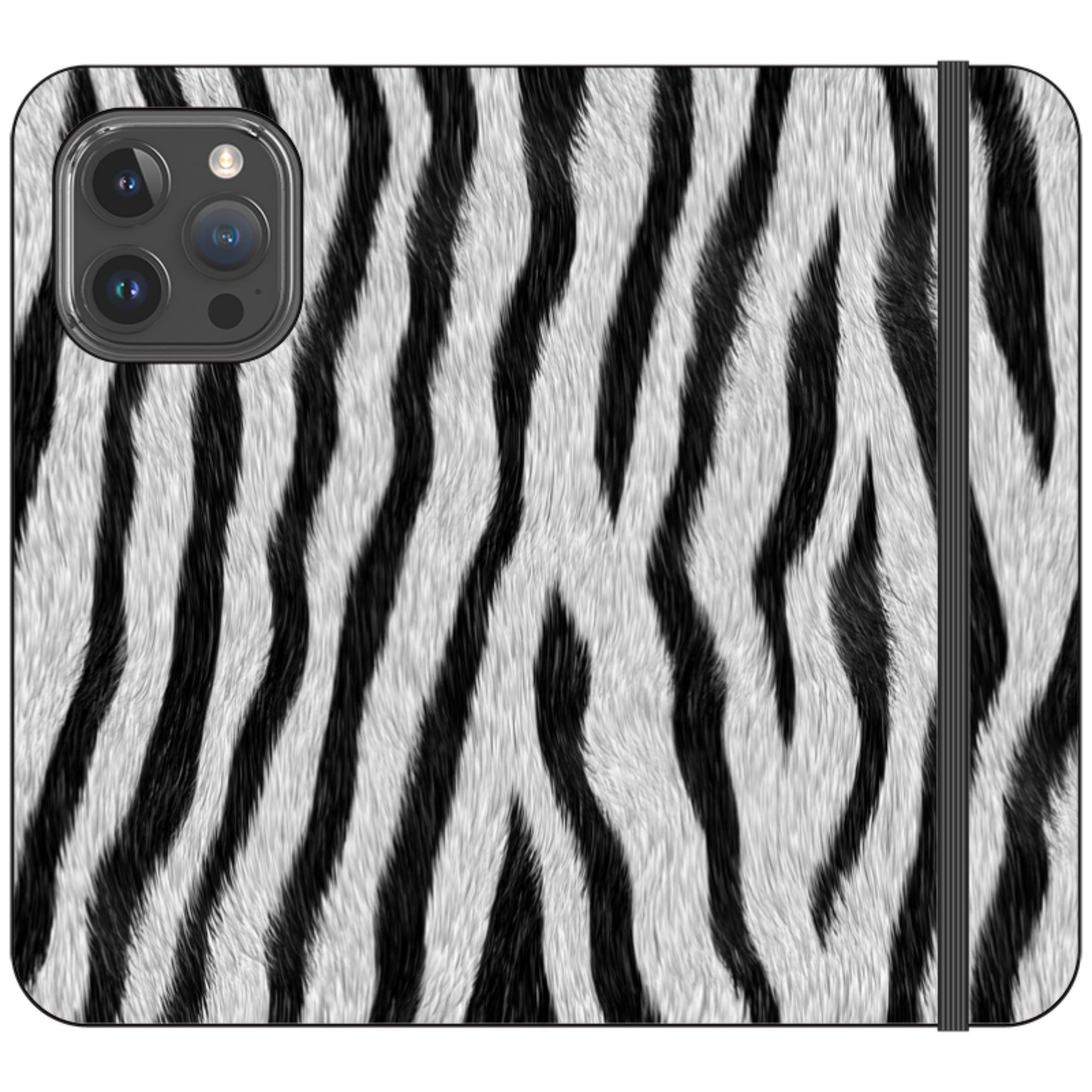 Zebra Groove - Folio Wallet Case - Finnaij