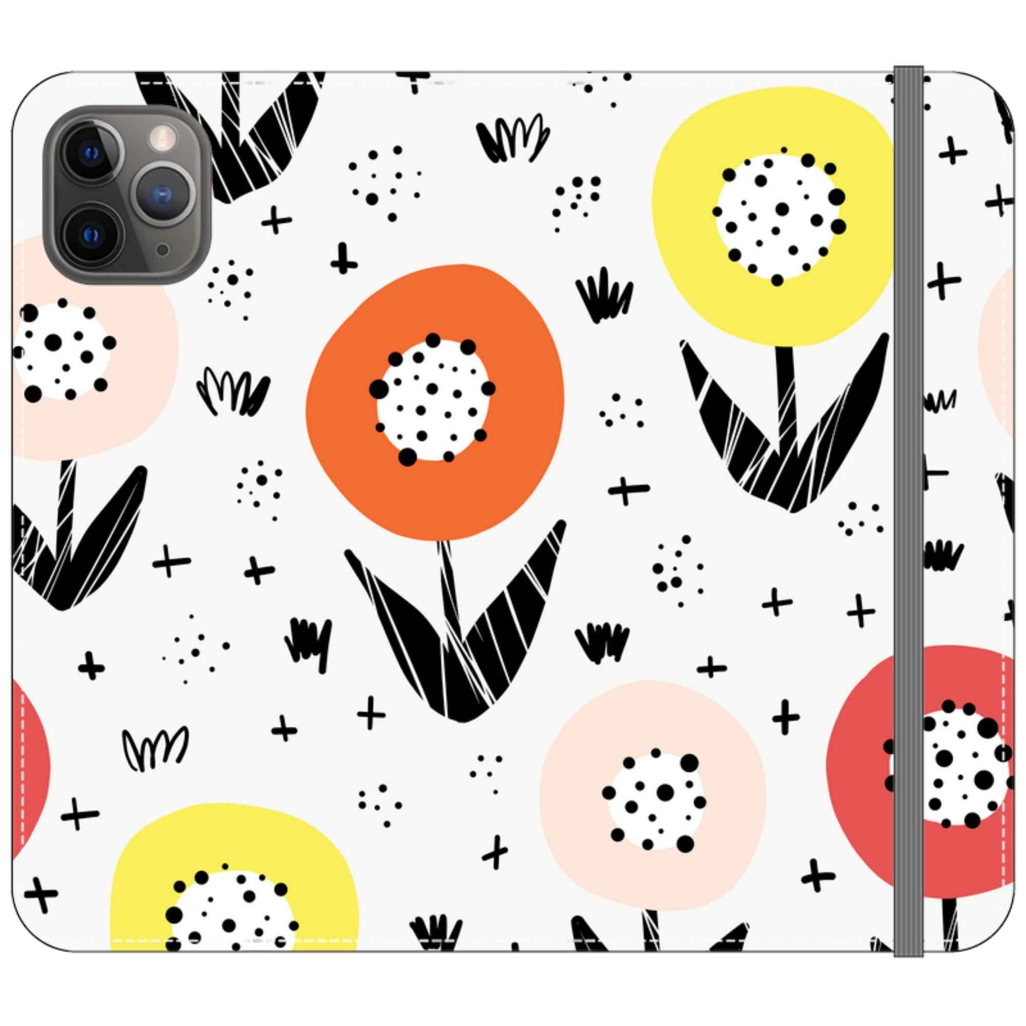 Botanical Doodle — iPhone 11 Pro Max Wallet Case — Finnaij