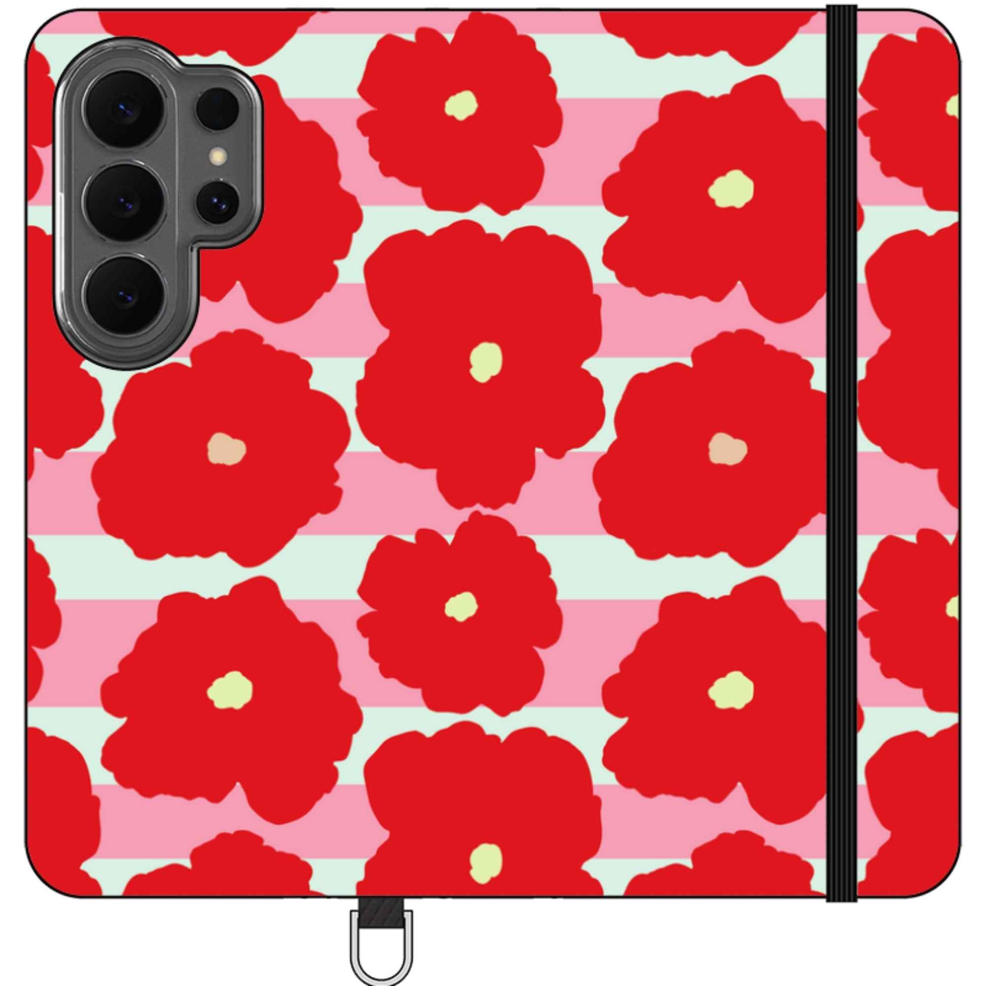 Bold Floral — Apple Folio Wallet Case — Finnaij