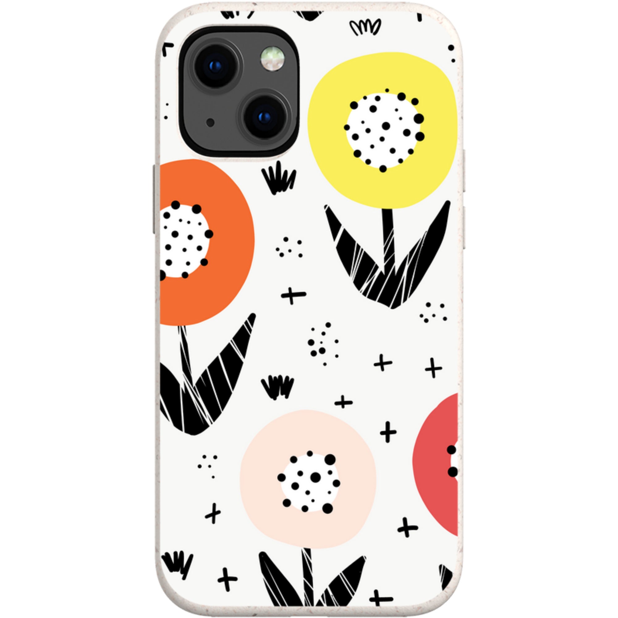 Botanical Doodle — iPhone 13 Mini iPhone Bio-degradable Case — Finnaij