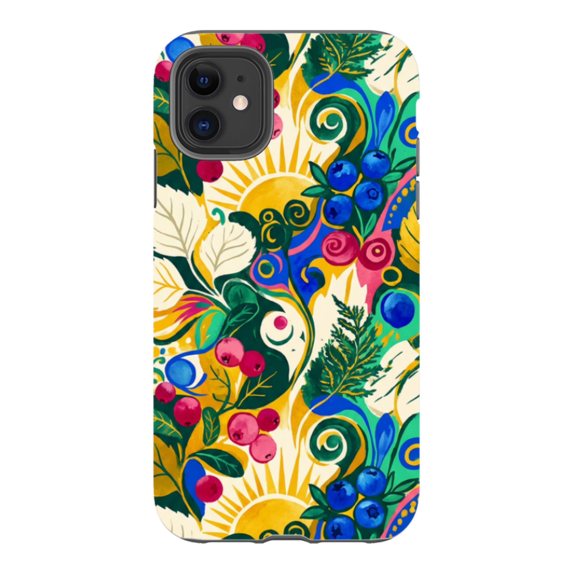 Berry Meadow Glow by Aino Kallio - iPhone Tough Case