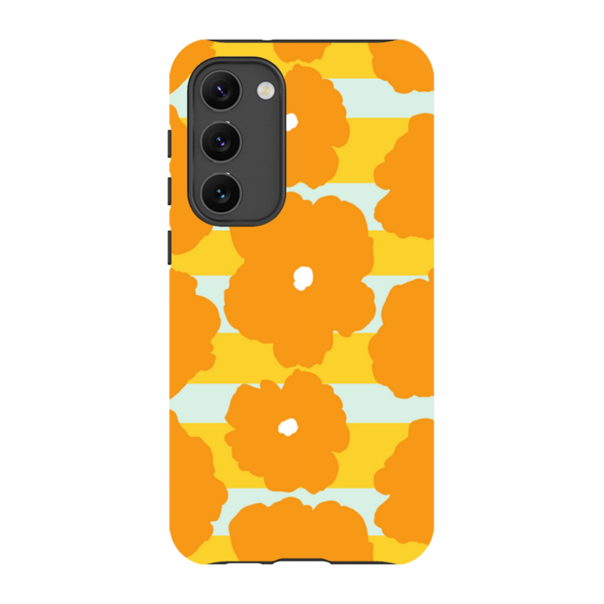 Bold Floral Orange — Samsung Galaxy Tough Case — Finnaij