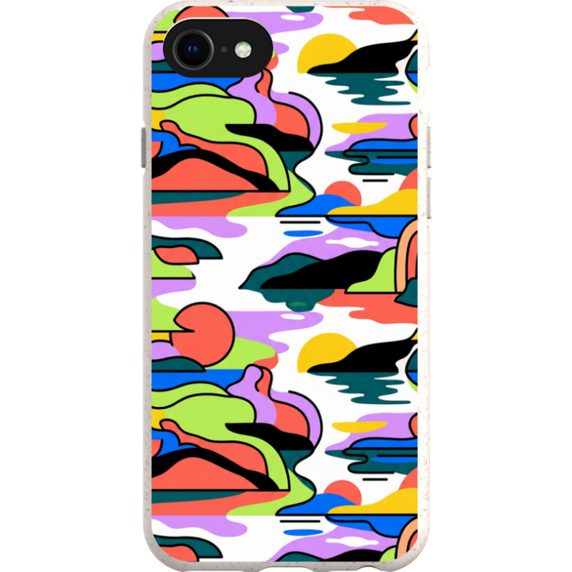 Archipelago Color Motion by Salla Niemi — iPhone SE3 iPhone Bio-degradable Case — Finnaij
