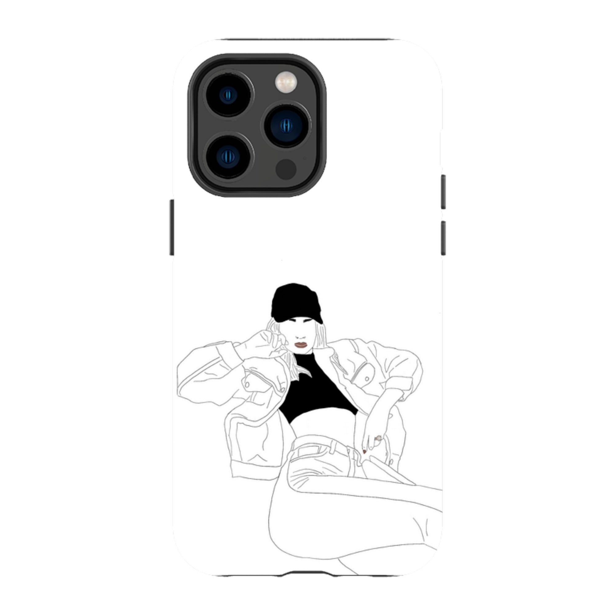 Black Cap by Keagan Haight — Apple iPhone Tough Case — Finnaij