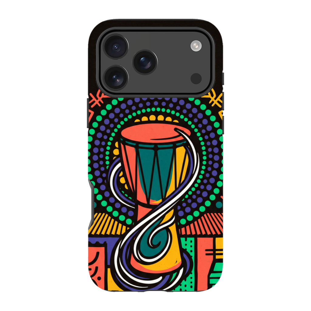 Talking Drum Halo by Ada Okoye Tough Case for iPhone — Finnaij