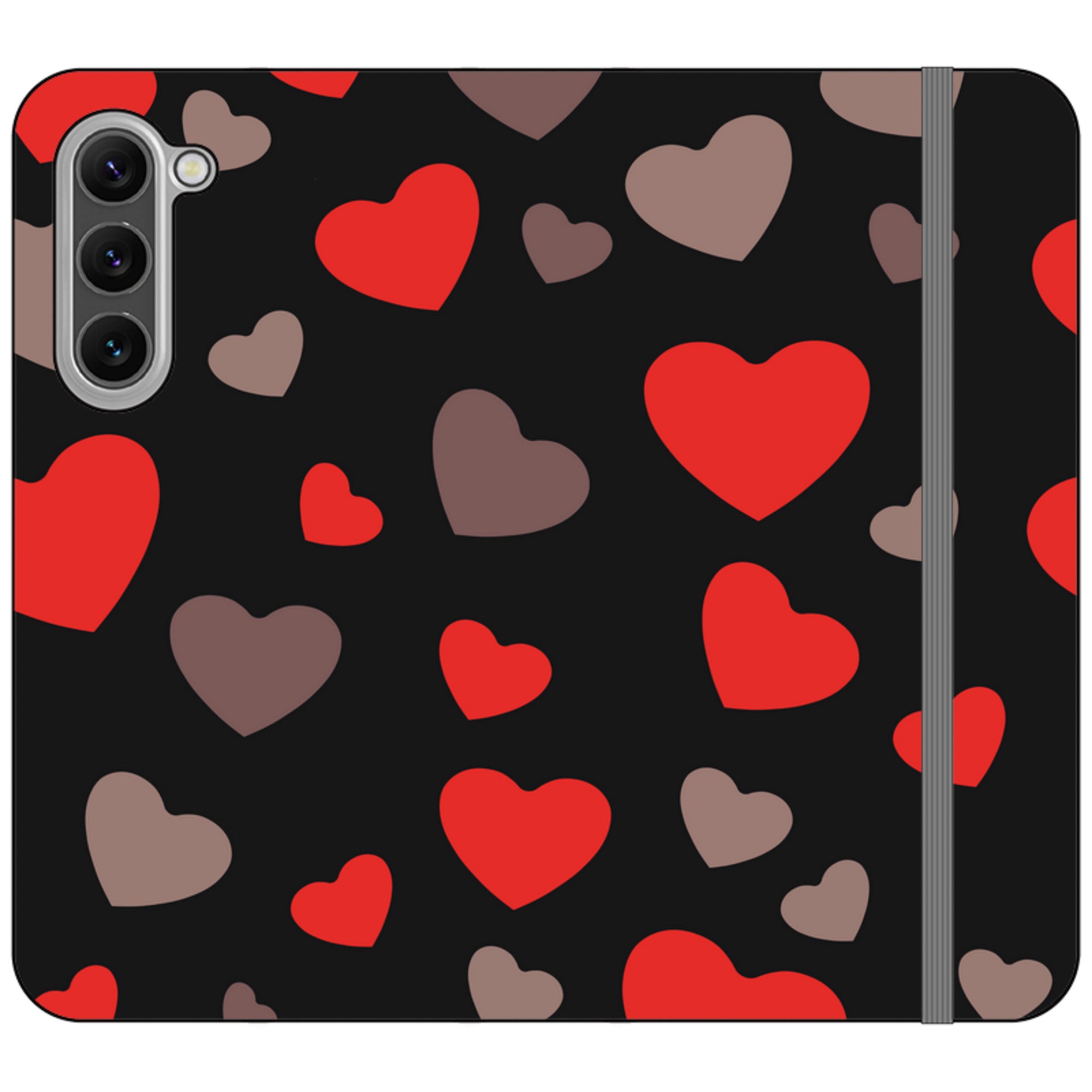 Red Hearts — Folio Wallet Case — Finnaij