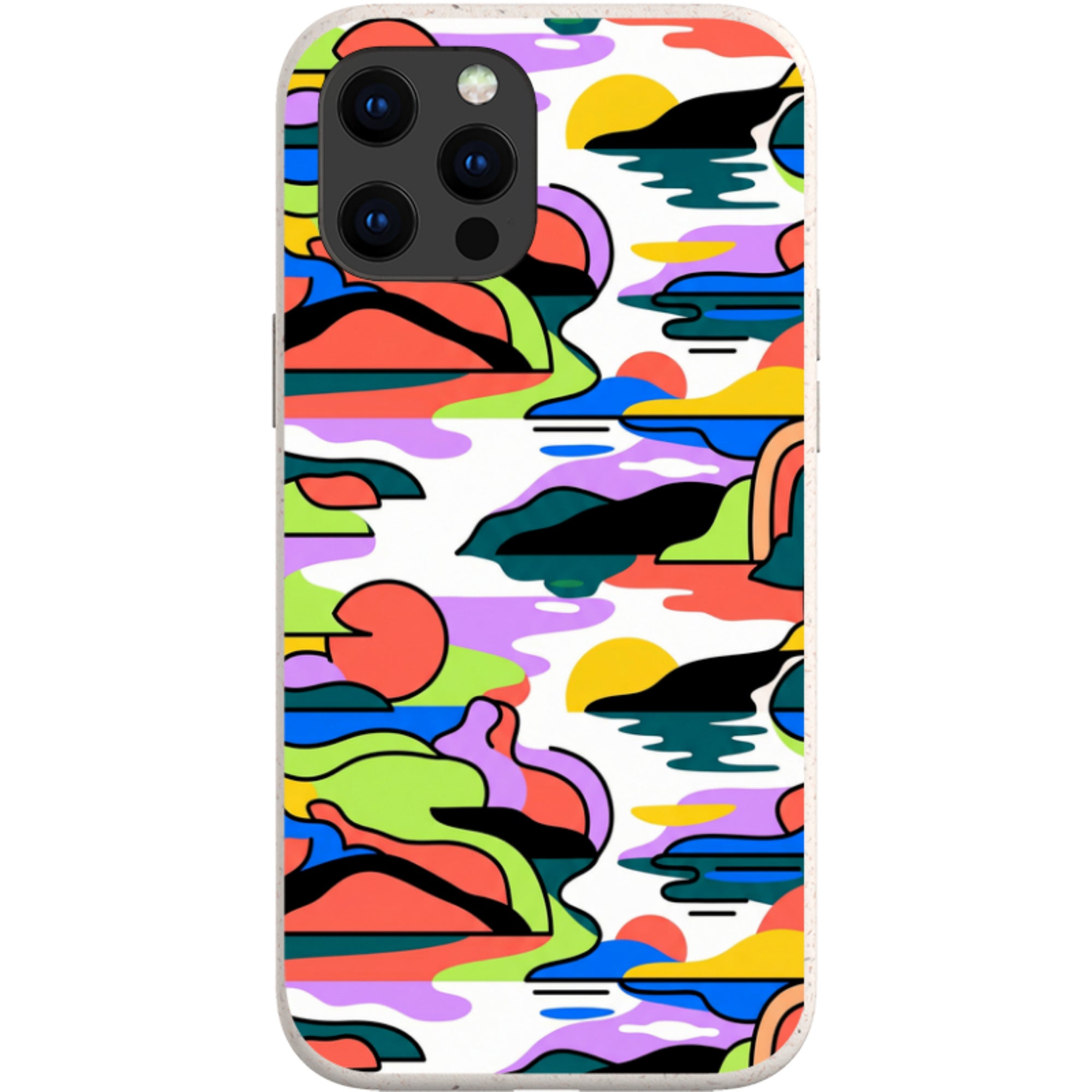 Archipelago Color Motion by Salla Niemi — iPhone 13 Pro Max iPhone Bio-degradable Case — Finnaij