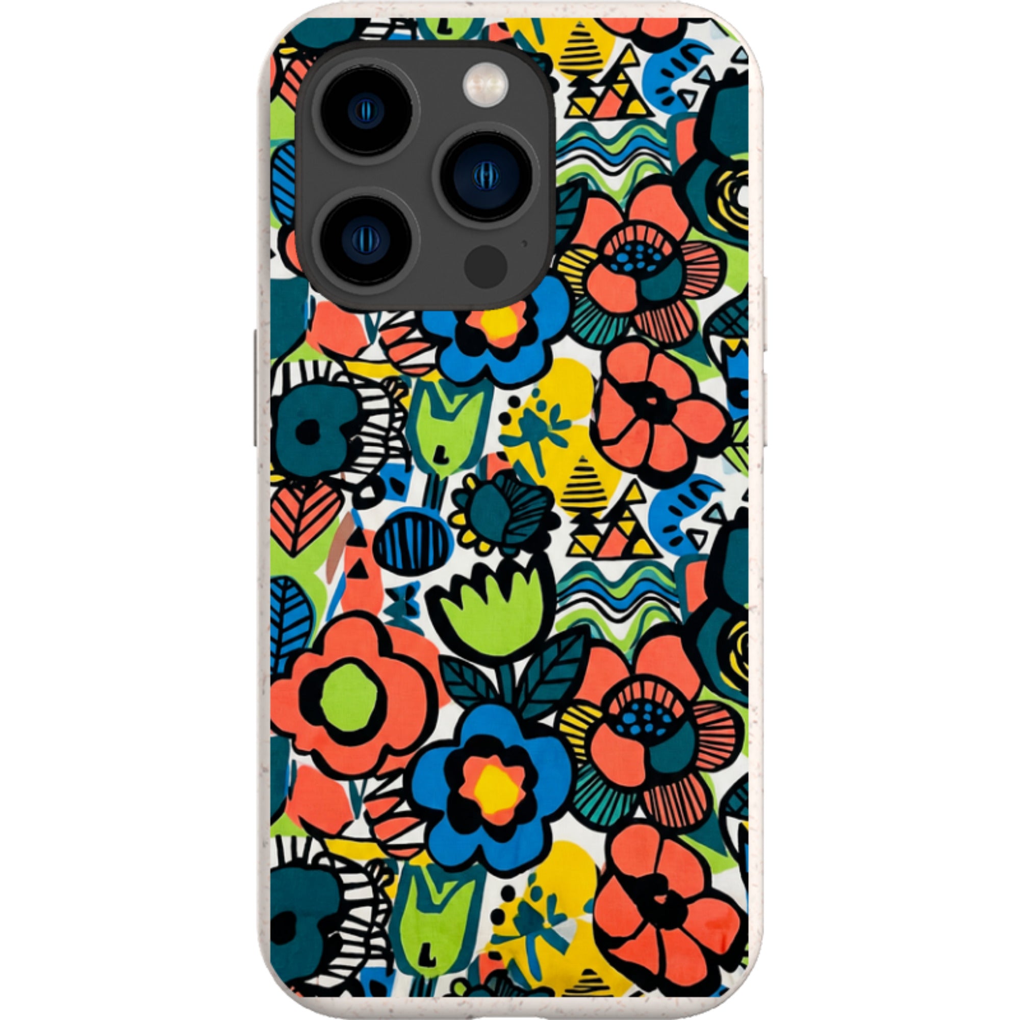 Floral Street Nordic by Salla Niemi — iPhone 15 Pro iPhone Bio-degradable Case — Finnaij