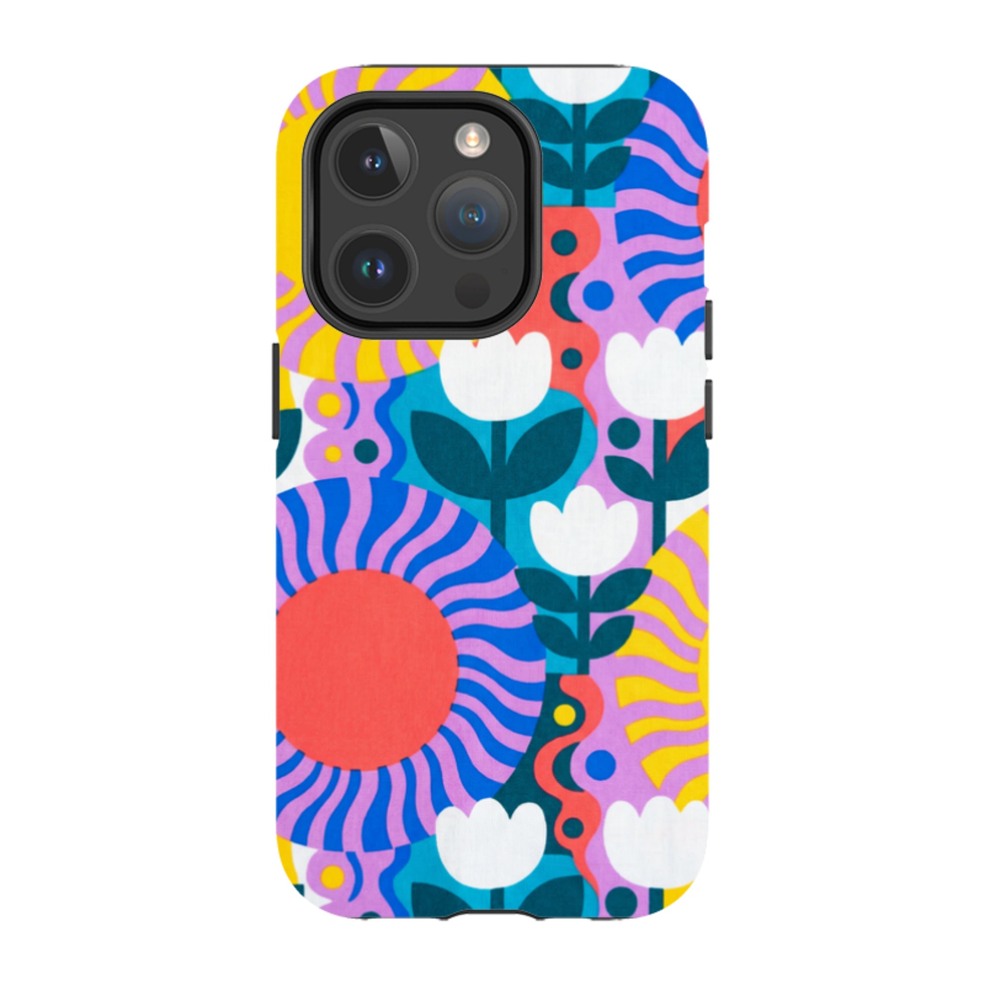 Midnight Sun Mod Bloom by Salla Niemi — iPhone 14 Pro Magsafe Tough Case — Finnaij