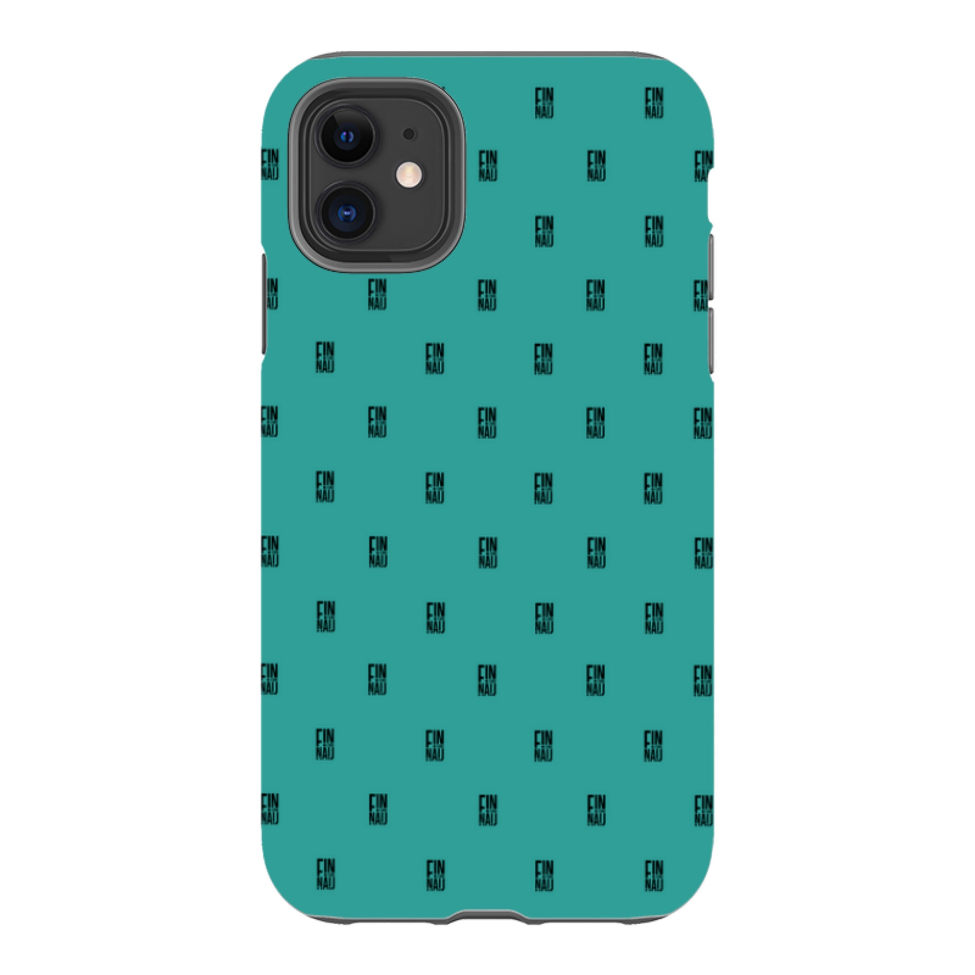 Monogram Teal - iPhone Tough Case