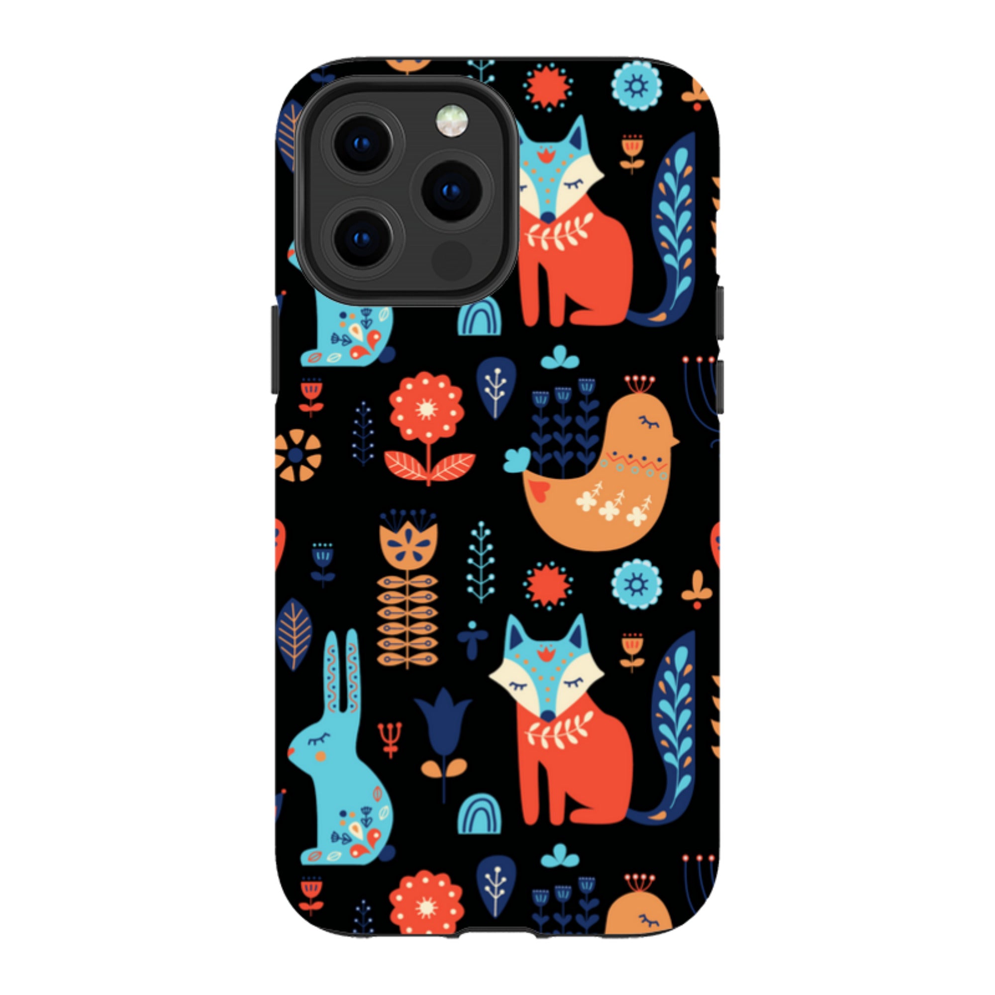 Nordic Ornament Black — iPhone 13 Pro Max Magsafe Tough Case — Finnaij