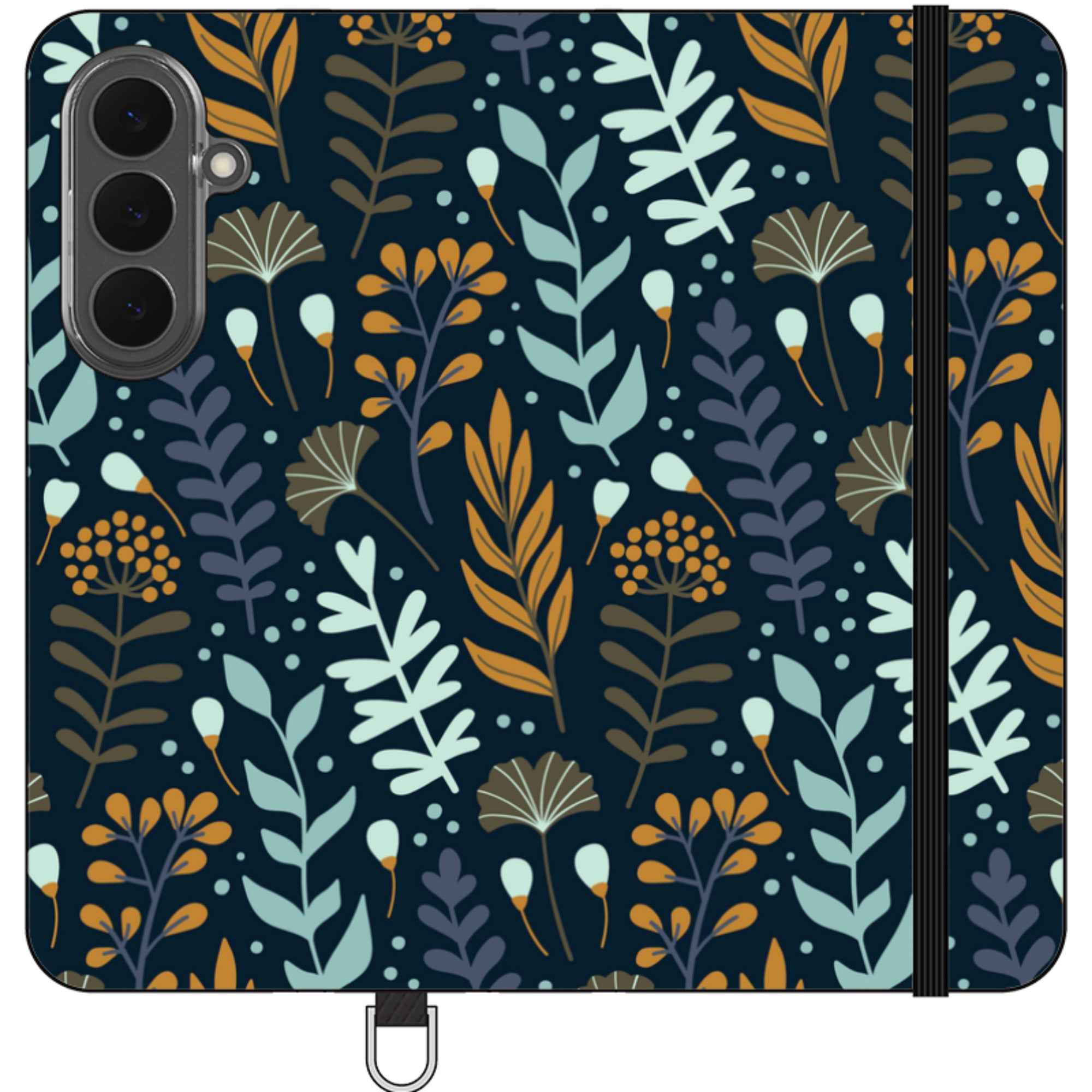 Wild Floral — Apple Vegan Leather Folio Wallet Case — Finnaij