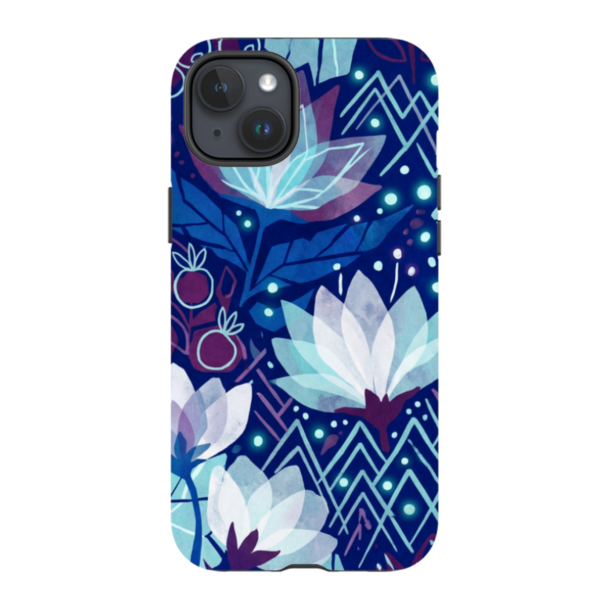 Frozen Lake Petals by Aino Kallio - iPhone Tough Case