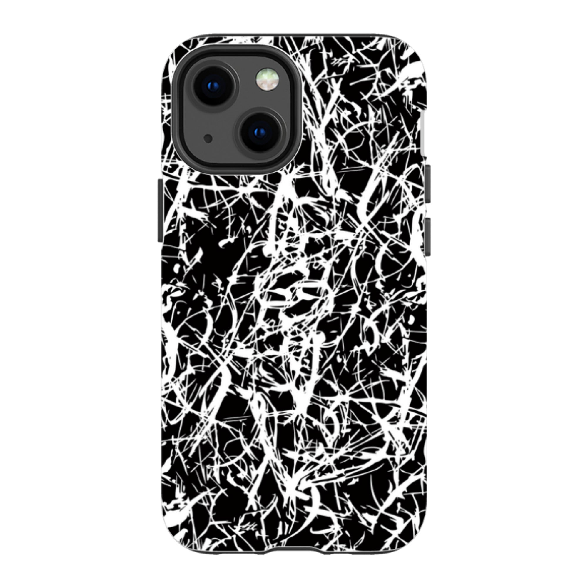 Black-White Grunge — Apple iPhone Tough Case — Finnaij