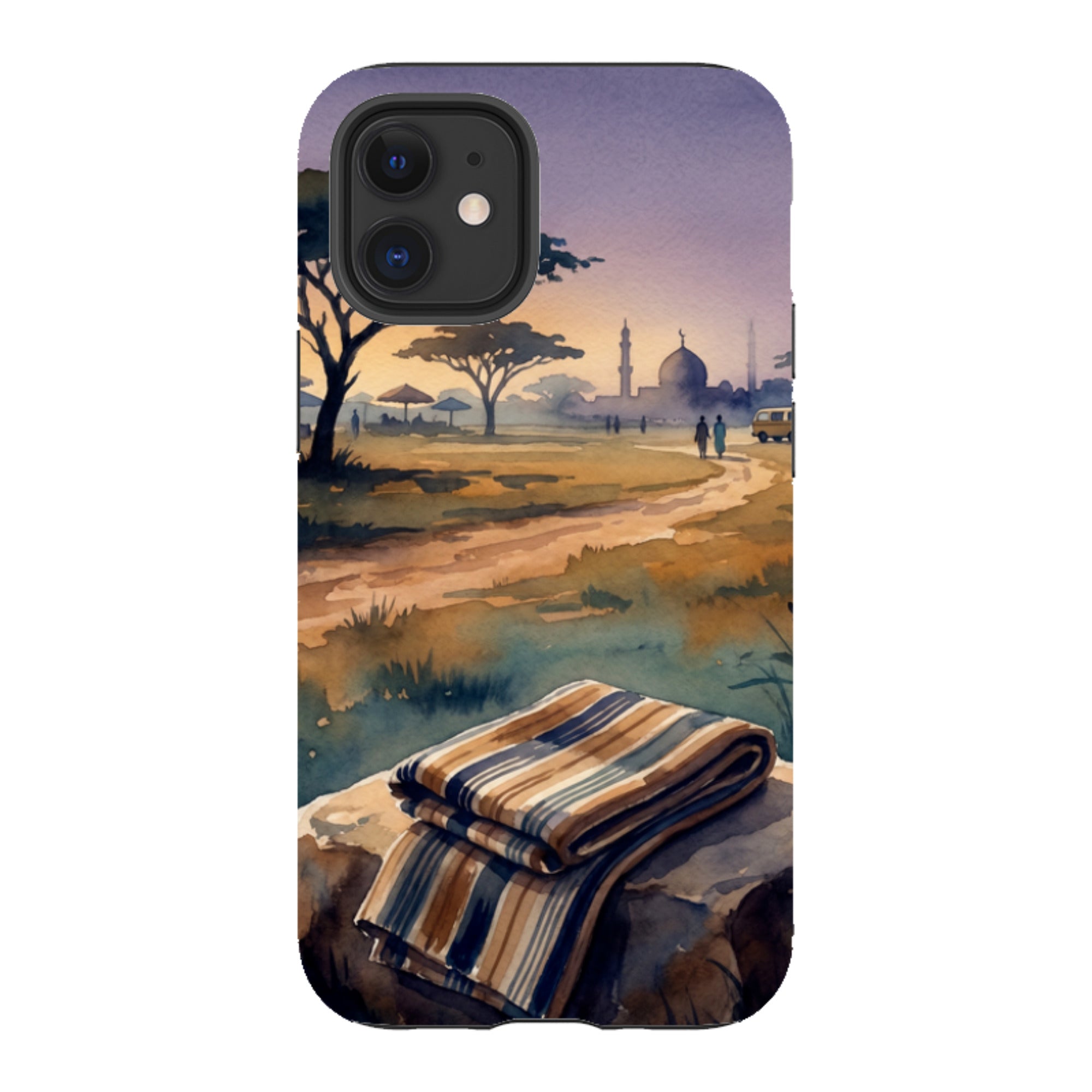 Aso-Oke Accent in the Landscape by Tobi Akinyemi - iPhone Tough Case