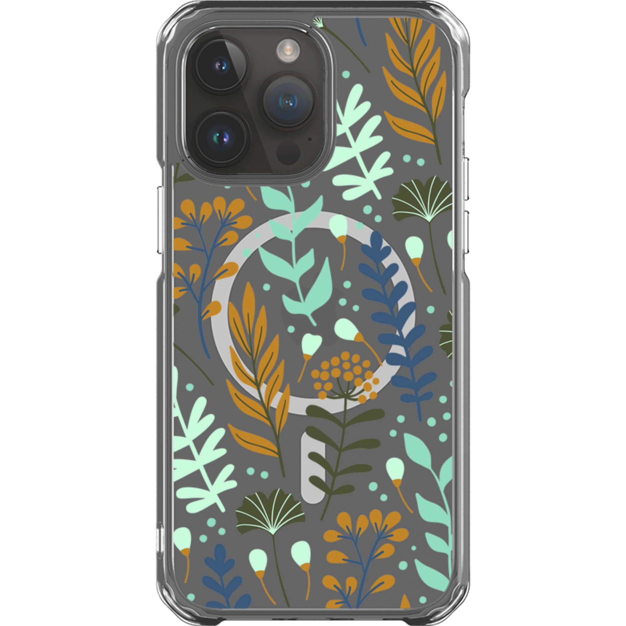 Wild Floral — iPhone 14 Pro Max Magsafe Clear Impact Case — Finnaij