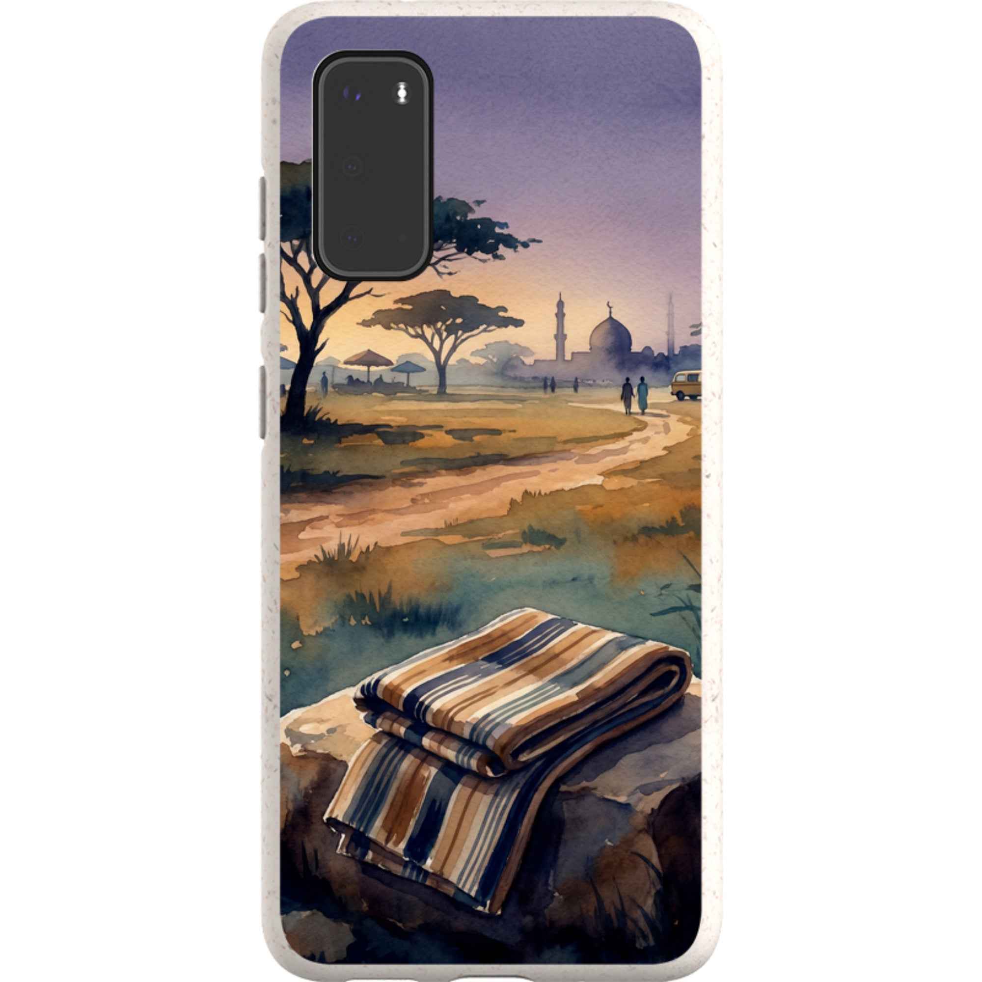 Aso-Oke Accent in the Landscape by Tobi Akinyemi - Samsung Galaxy Bio-degradable Case