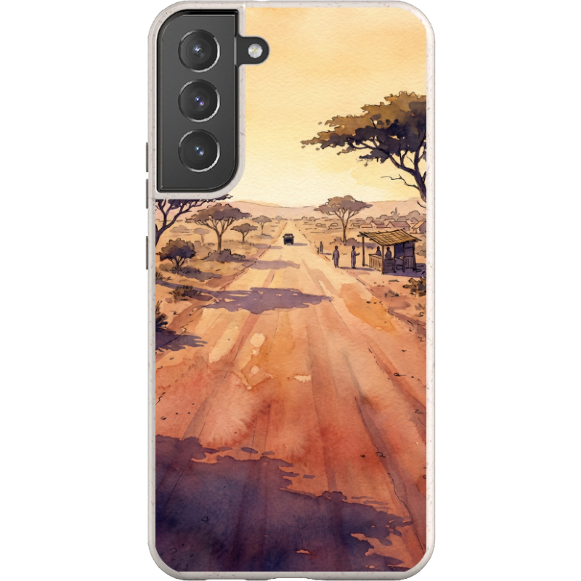 Laterite Road Golden Hour by Tobi Akinyemi — Galaxy Bio-degradable Case for Samsung Galaxy — Finnaij