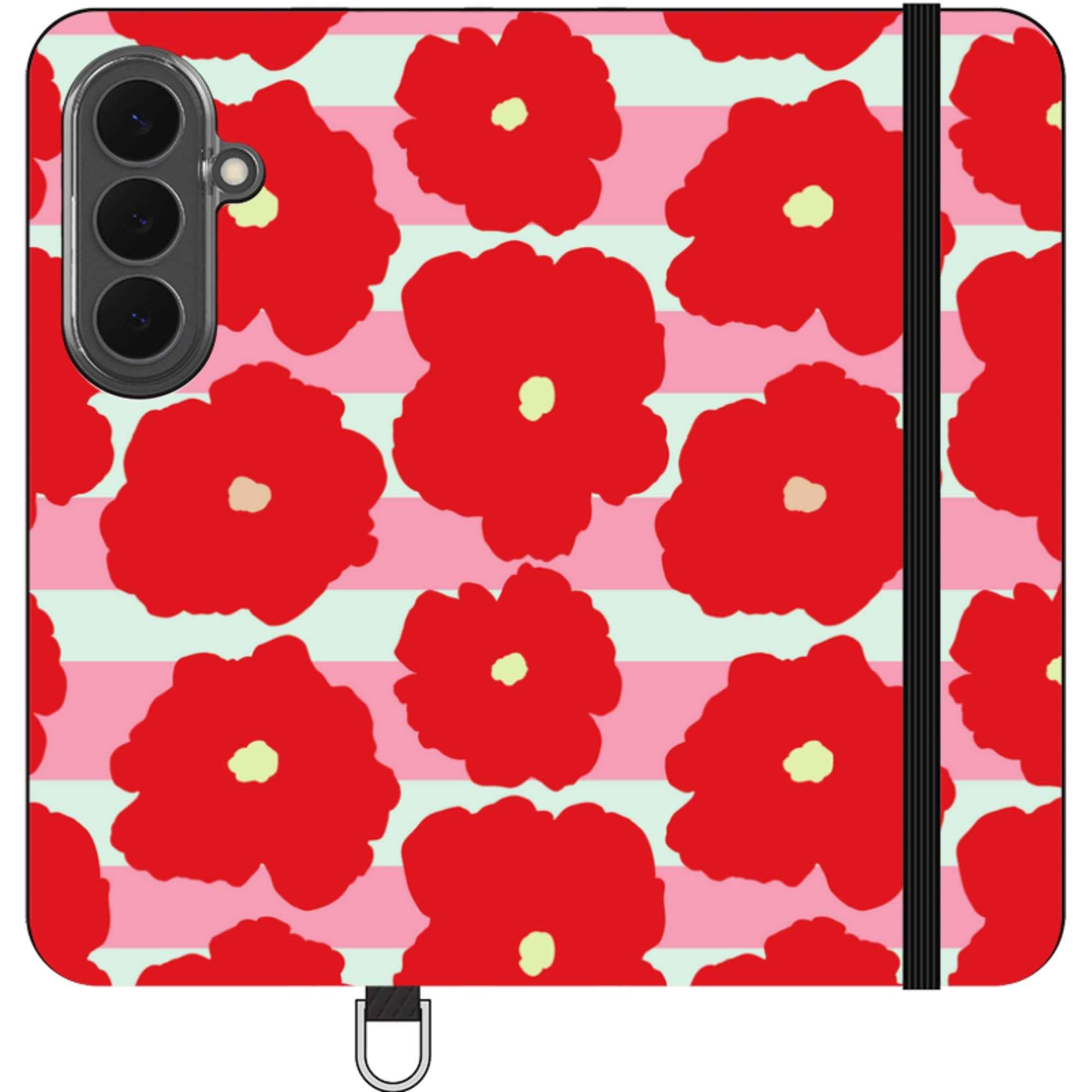 Bold Floral — Apple Folio Wallet Case — Finnaij