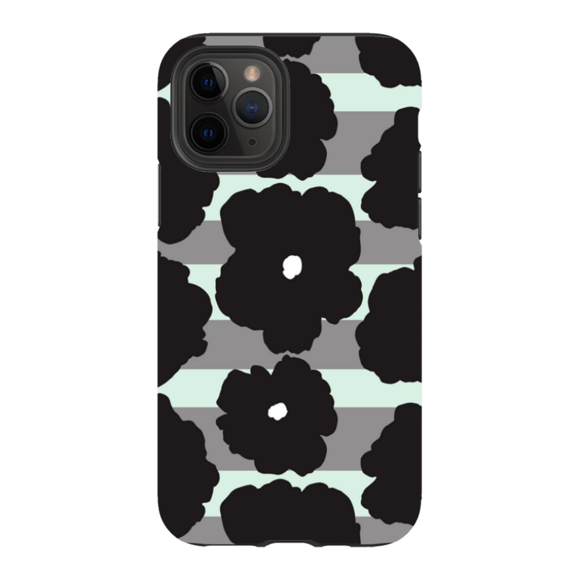 Bold Floral Black - iPhone Tough Case